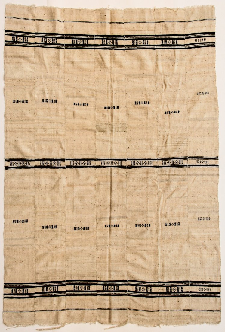 West African Textile. Fulani Blanket. Mopti Mali.: West African Textile. Fulani Blanket. Mopti Mali. Acquired July 2004. Hand spun cotton. Natural dye. Size: 55.75" x 81.5"