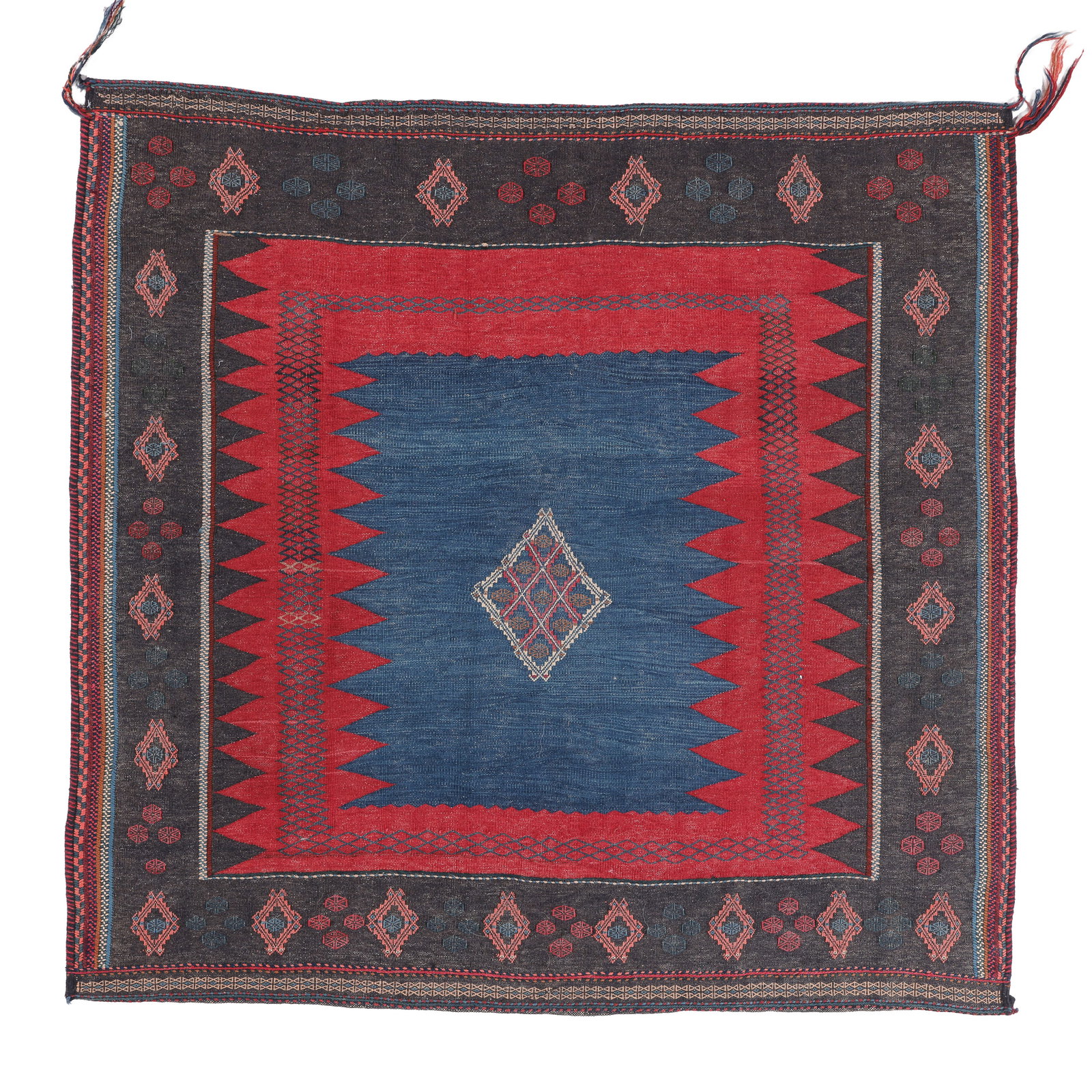 Afshar Flatwoven Sofreh, Persia, Early 20th C., 4'9'' x 4'6'' (1 of 5)