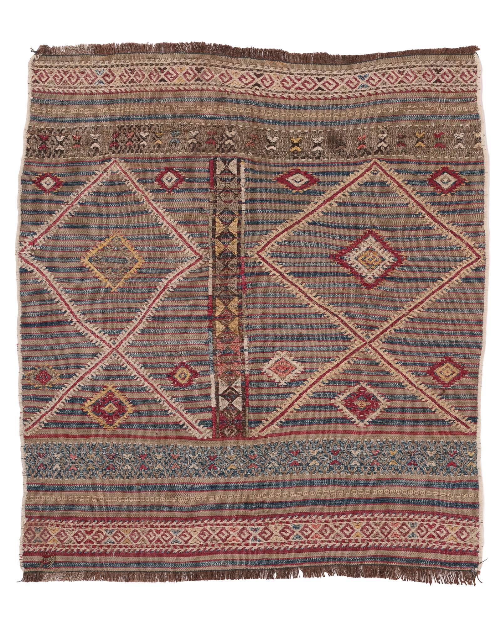 Sivrihisar Kilim, Turkey, Late 19th C., 3'2'' x 3'7'' (1 of 4)