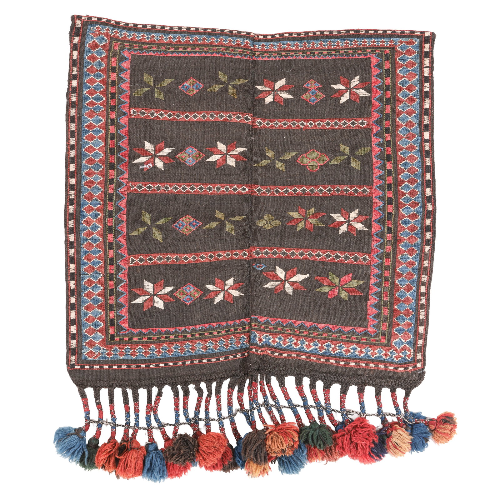 Azeri Flatwoven Cover, Kazak District, Late 19th C., 2'10'' x 2'8'' (1 of 4)