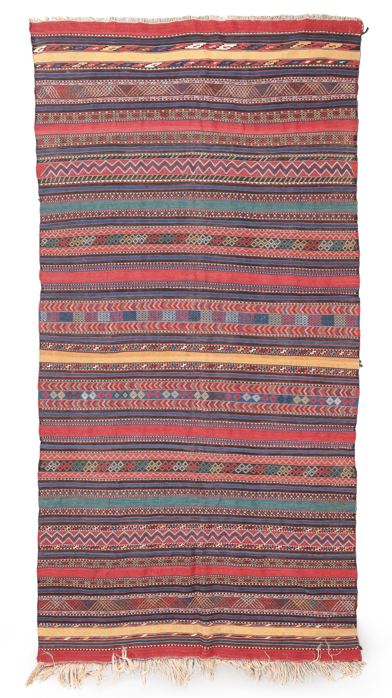 Fine Azeri Kilim, Baku District, Transcaucasus, Ca. 1875, 5'1'' x 10'4'' (1 of 5)