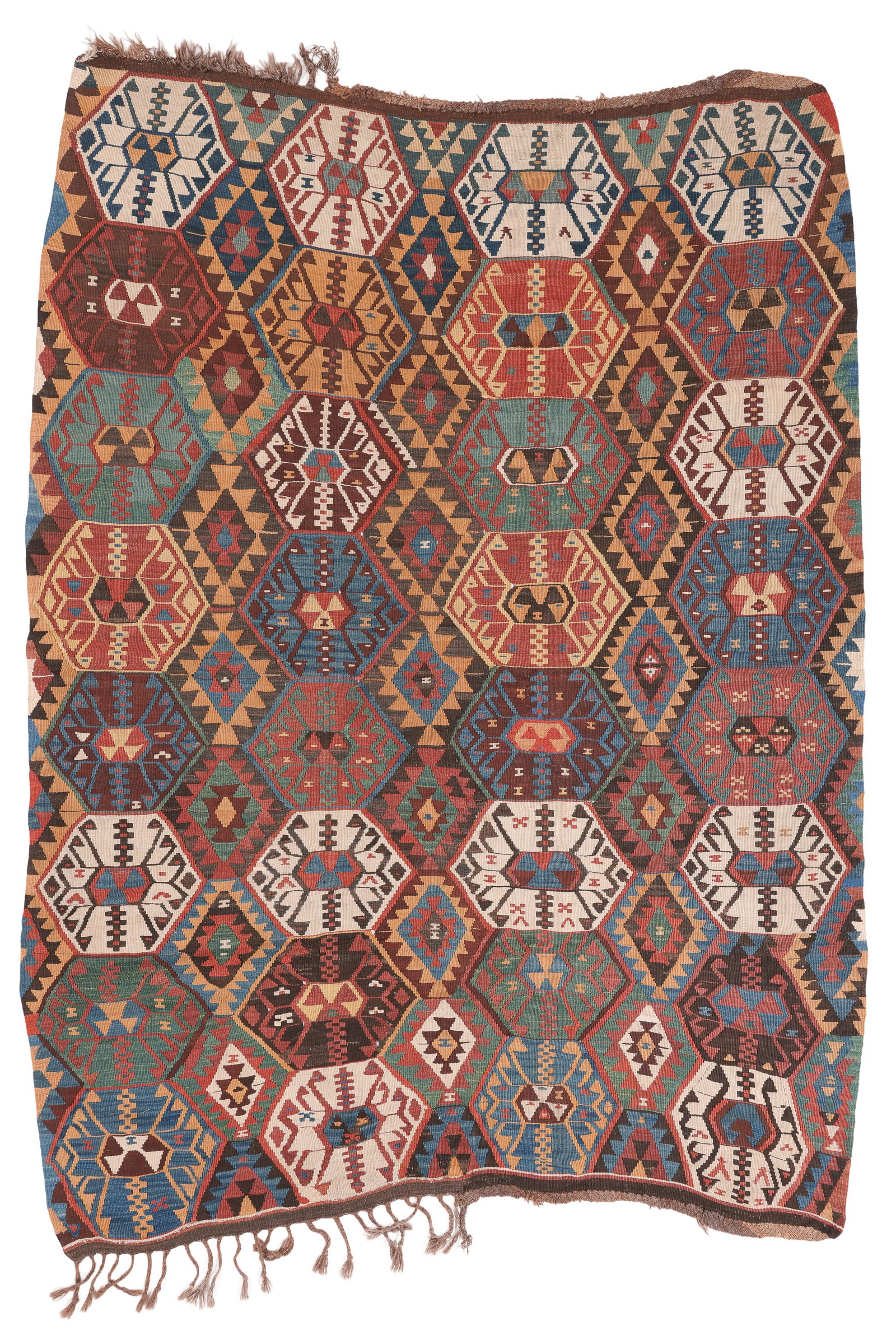 Fine East Anatolian Erzurum Kilim, Turkey, 19th C., 5'8'' x 7'5'' (1 of 5)