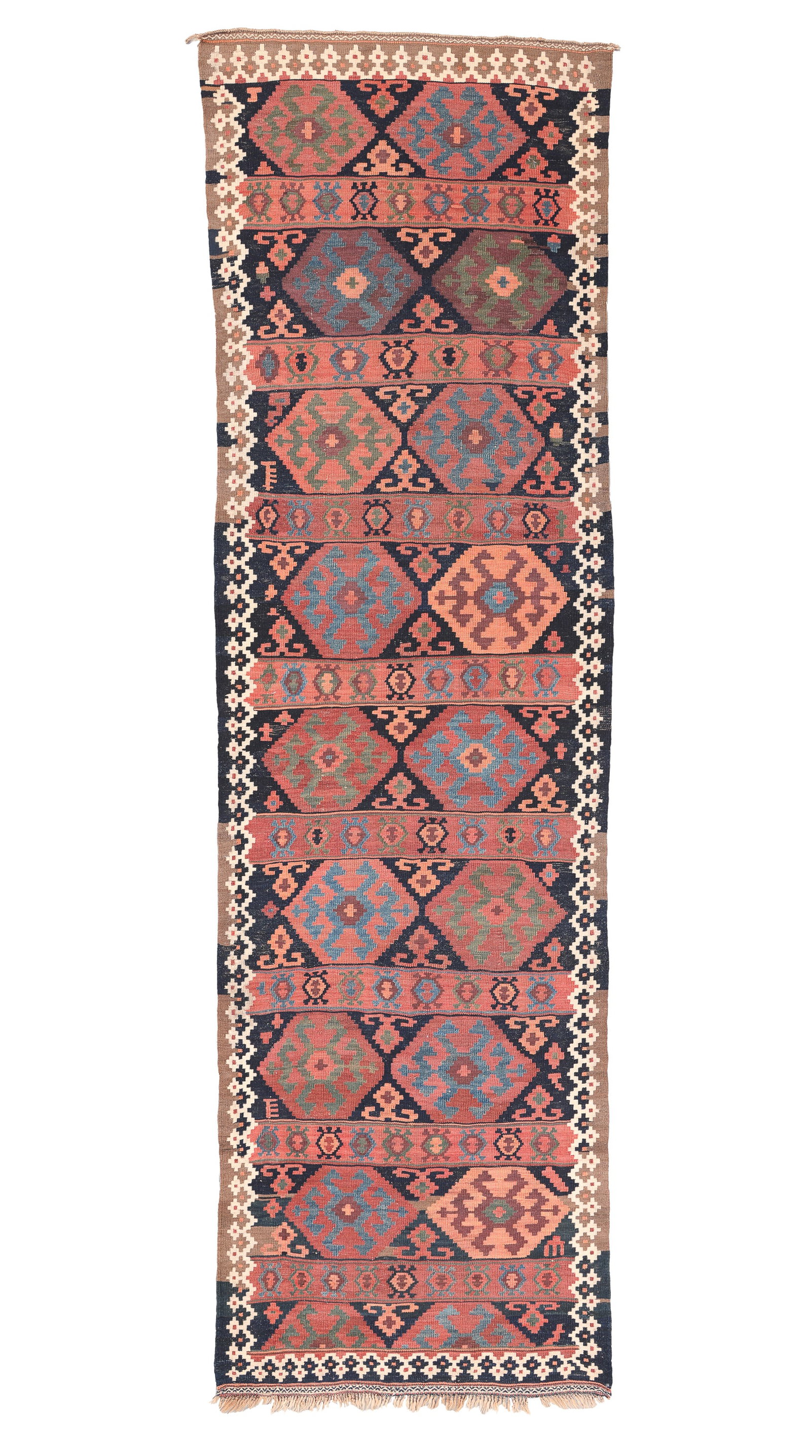 Shahsevan Kilim Runner, Transcaucasus, Early 20th C., 4'3'' x 14'4'' (1 of 6)