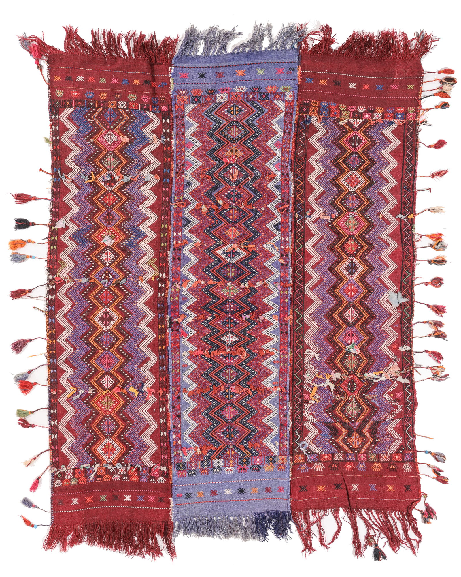 East Anatolian Kurd Cicim, Sivas Area, Turkey, Early 20th C., 4'4'' x 5'4'' (1 of 5)