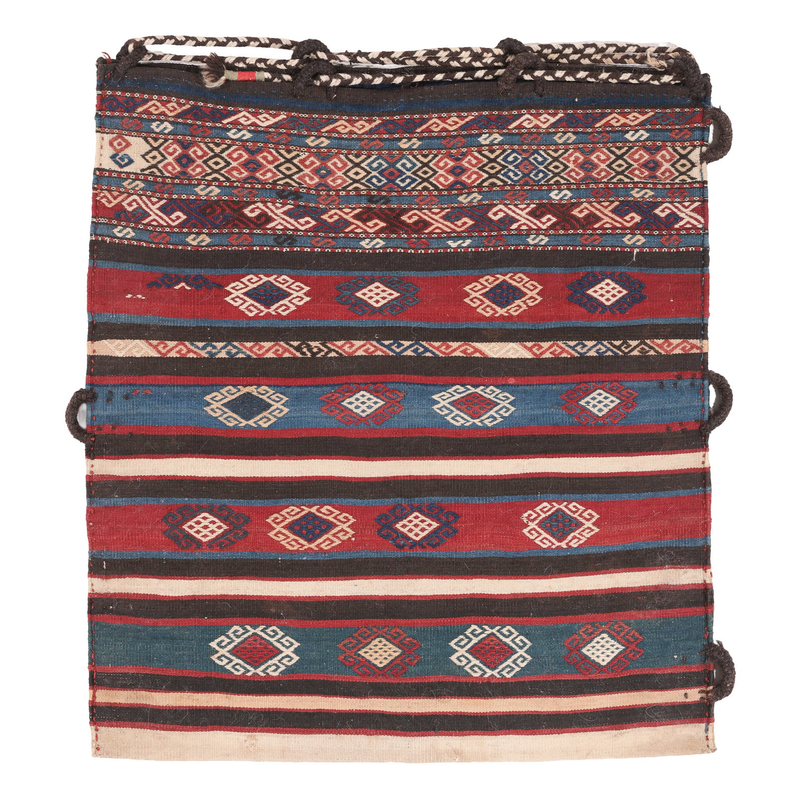 Flatwoven Storage Bag, Caucasus, Late 19th C., 2'10'' x 3'2'' (1 of 4)