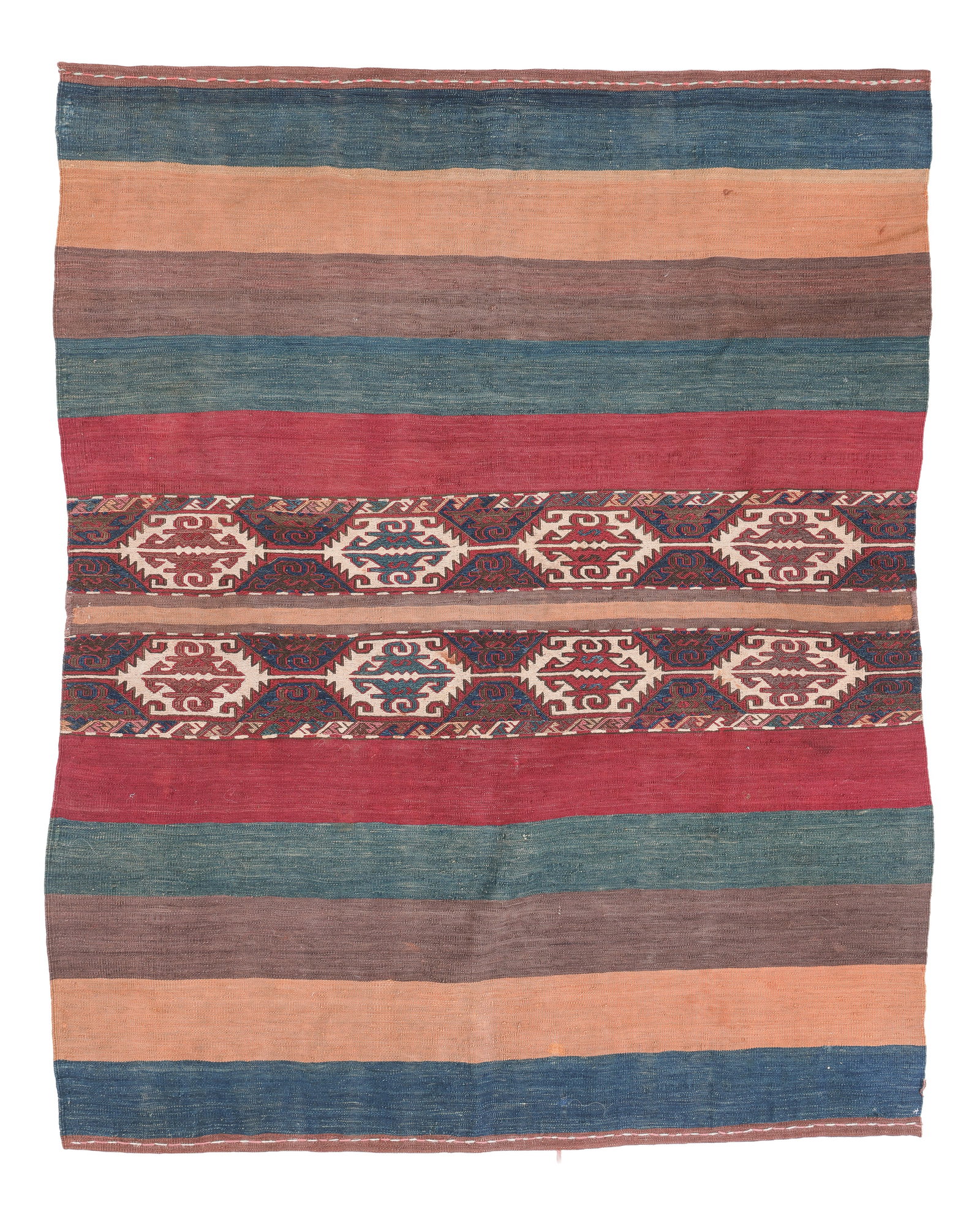 Yuruk Chuval/Grain Bag (Opened), South Anatolia, Adana Area, Ca. 1880, 4'1'' x 5'2'' (1 of 5)