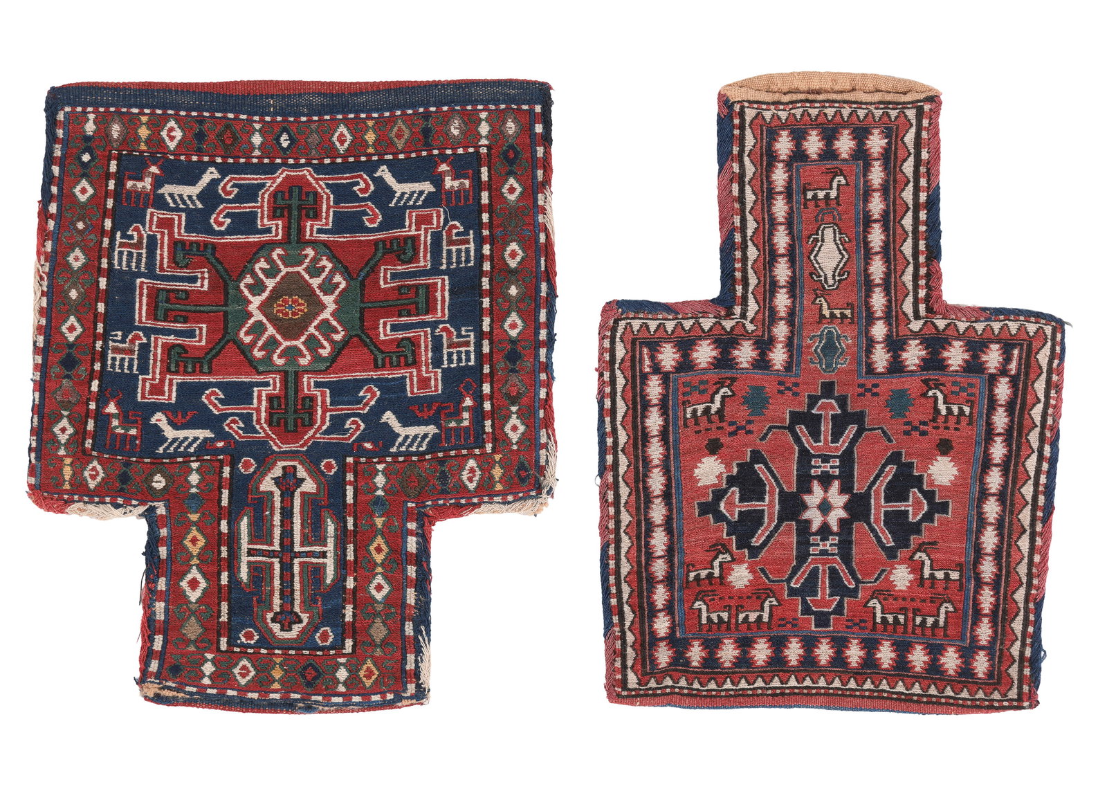2 Shahsavan Flatwoven Salt Bags, Transcaucasus, Mid 20th C (1 of 4)