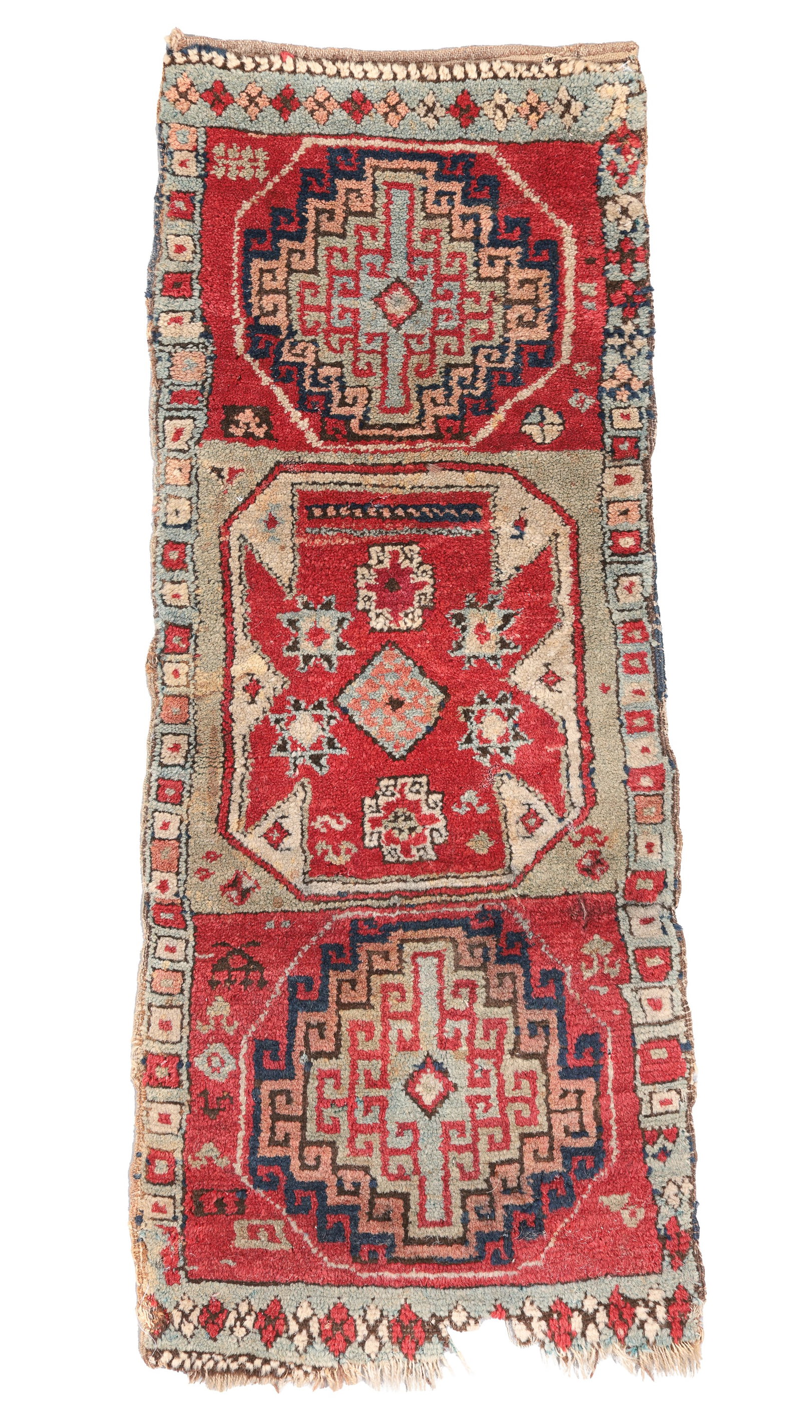 East Anatolian Yastik, Turkey, 19th C., 1'5'' x 3'4'' (1 of 5)