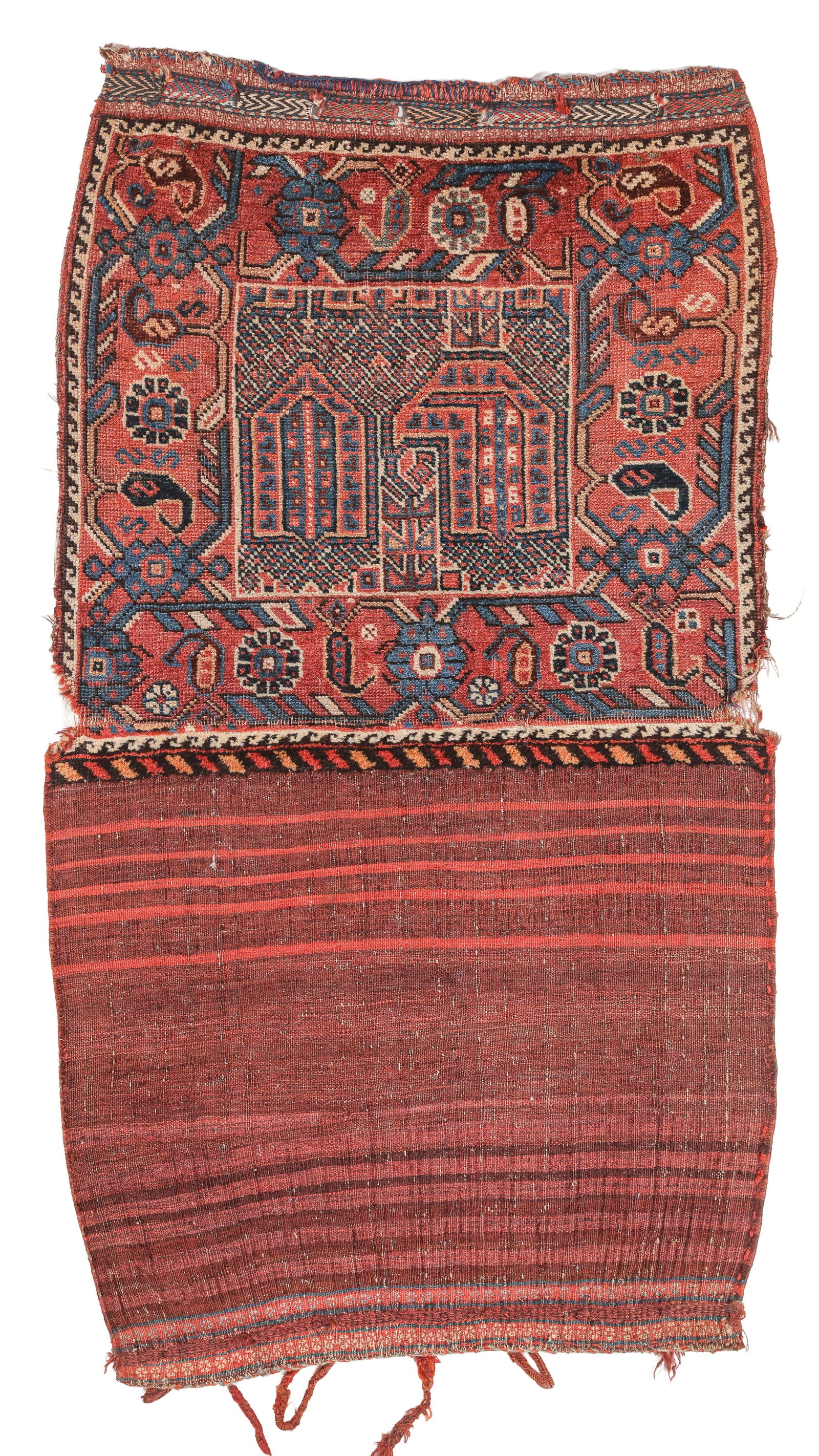 Khamseh Bag (Opened), Persia, Ca. 1900, 2'0'' x 2'2'' (1 of 5)