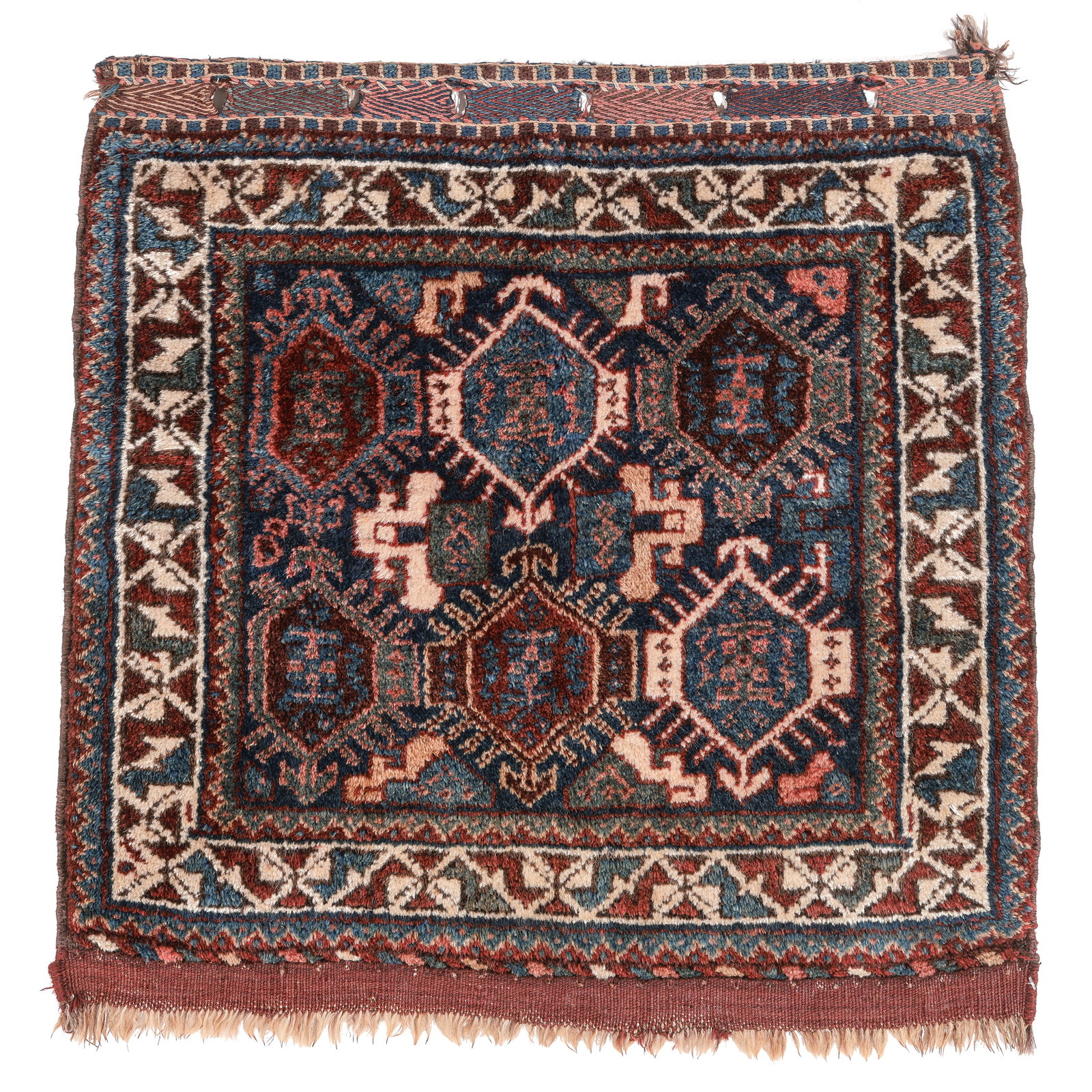 Luri Bagface, Persia, Early 20th C., 2'4'' x 2'4'' (1 of 4)