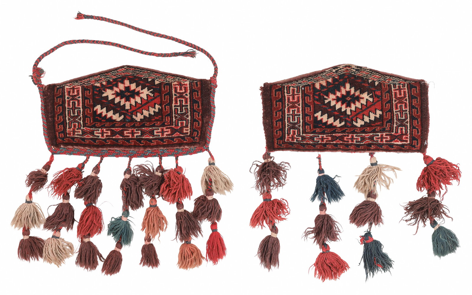 Pair of Yomud Asmalyk Hangings, Turkmenistan, Early 20th C (1 of 4)