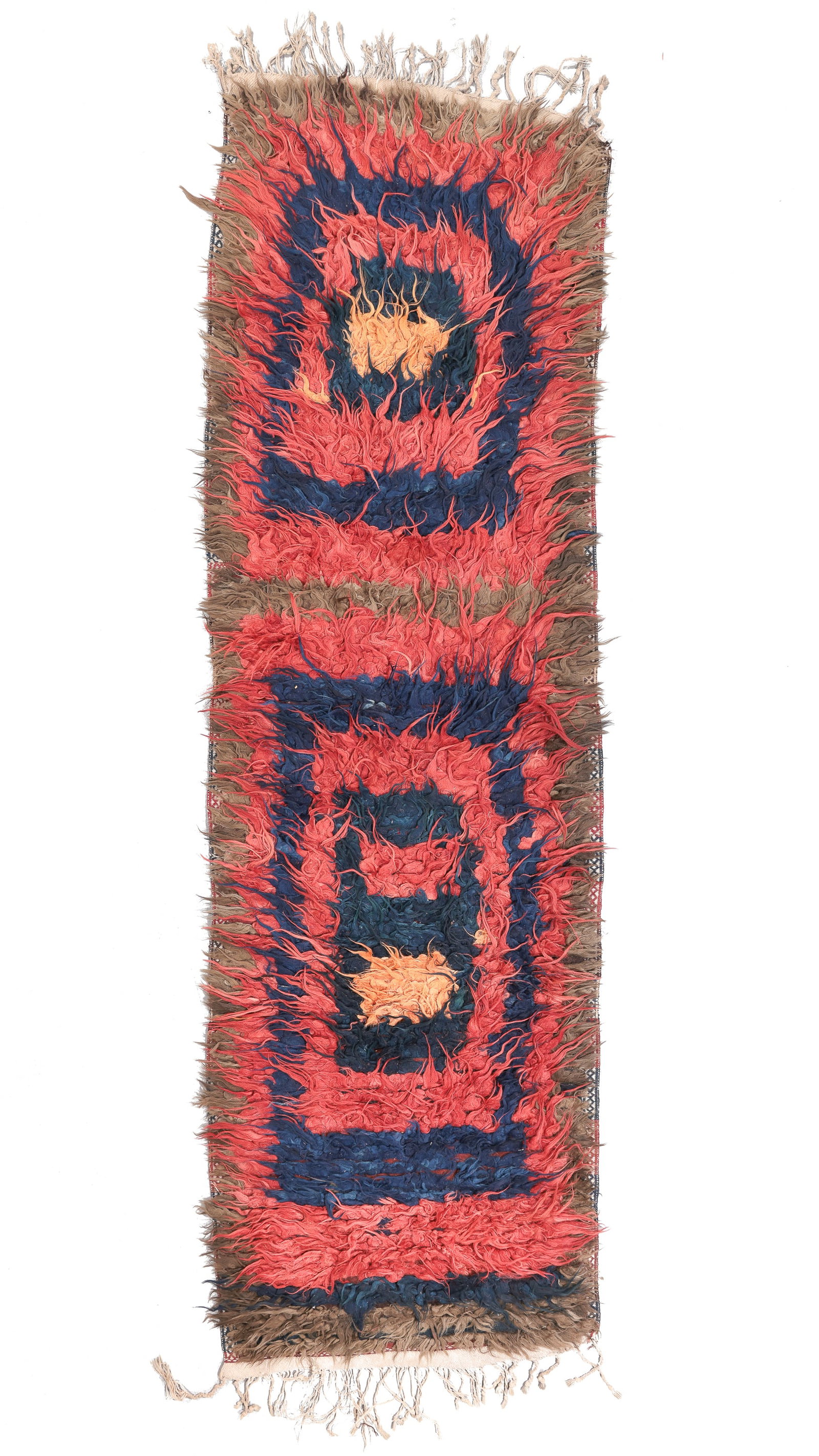 Kurd Yatak Rug, Adiyaman Area, Southeast Anatolia, Ca. 1900, 3'5'' x 11'6'': Kurd Yatak Rug, Adiyaman Area, Southeast Anatolia, Ca. 1900, 3'5'' x 11'6'' (104 x 351 cm). Weight: 18 lbs. Material: wool pile, wool warp, wool weft.