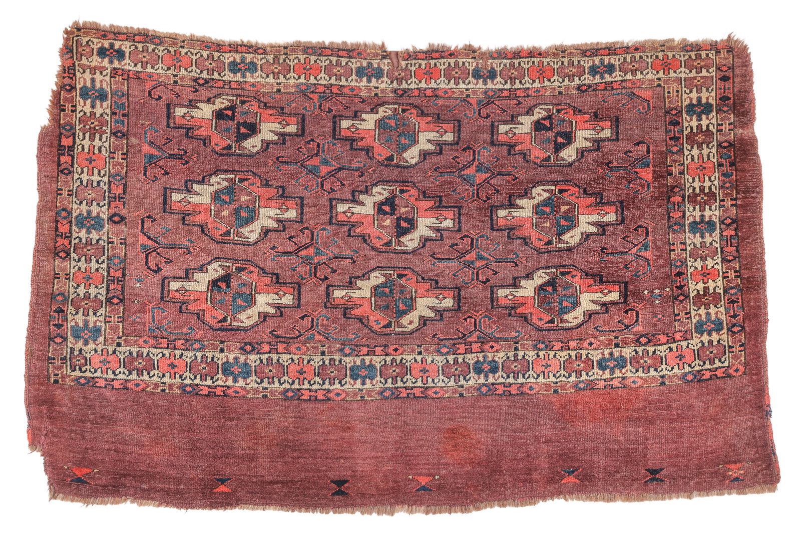 Yomut Chuval, Central Asia, 19th C., 3'10" x 2'5" (1 of 4)