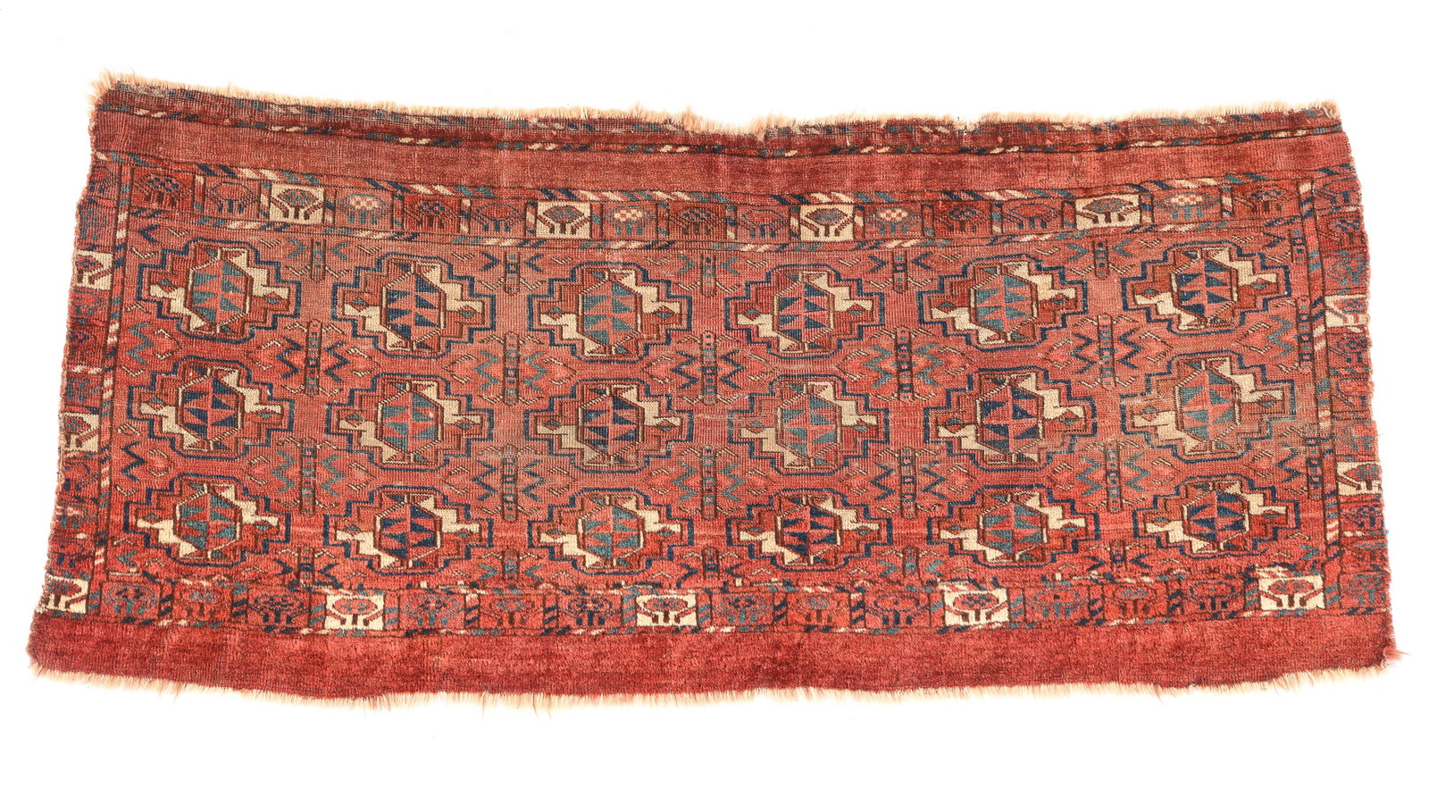 Yomut Chuval or Trapping, Central Asia, 19th C., 3'10" x 1'9" (1 of 4)