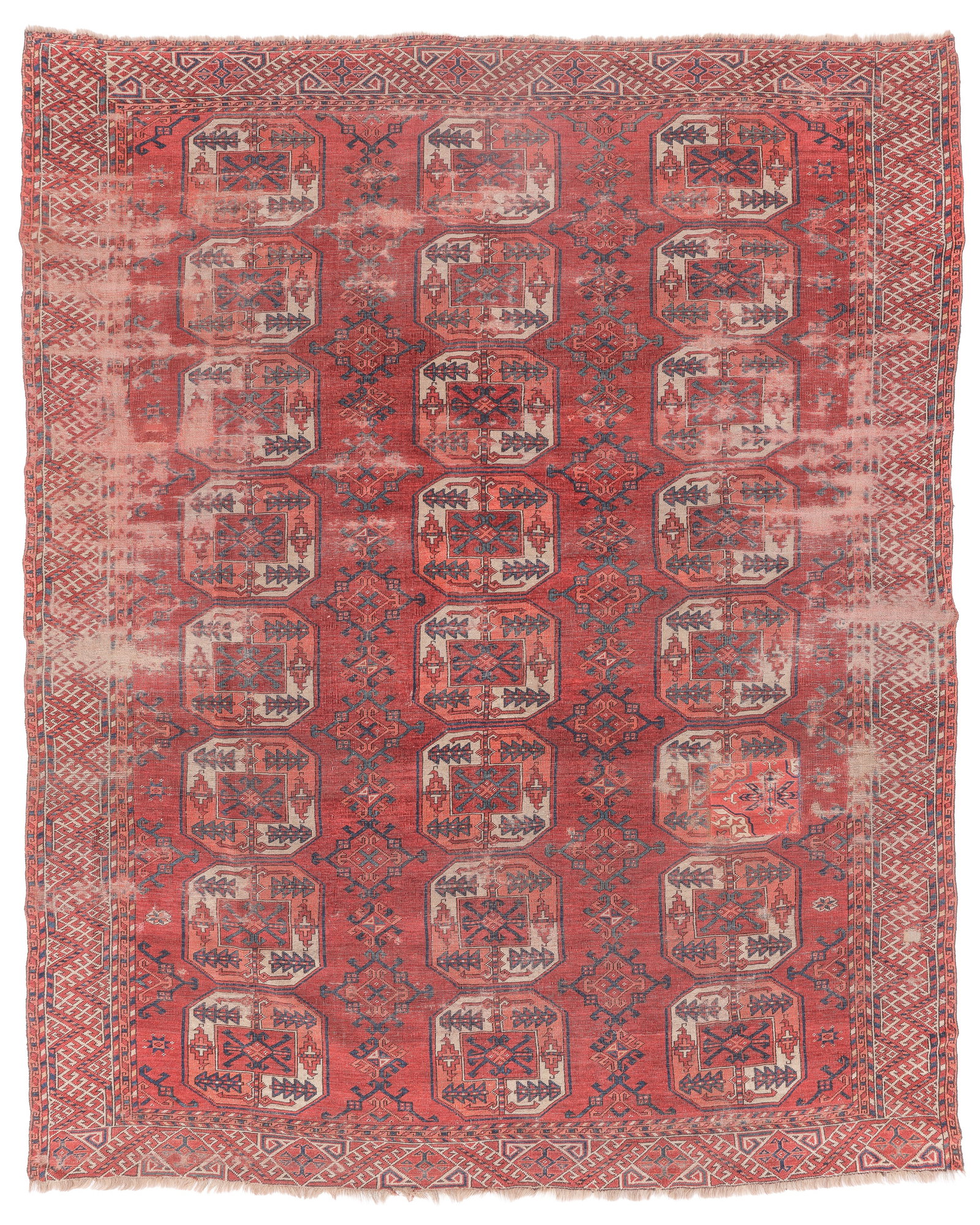 Ersari (Chobosh) Main Carpet, Central Asia, 19th C., 7'8" x 9'3" (1 of 5)