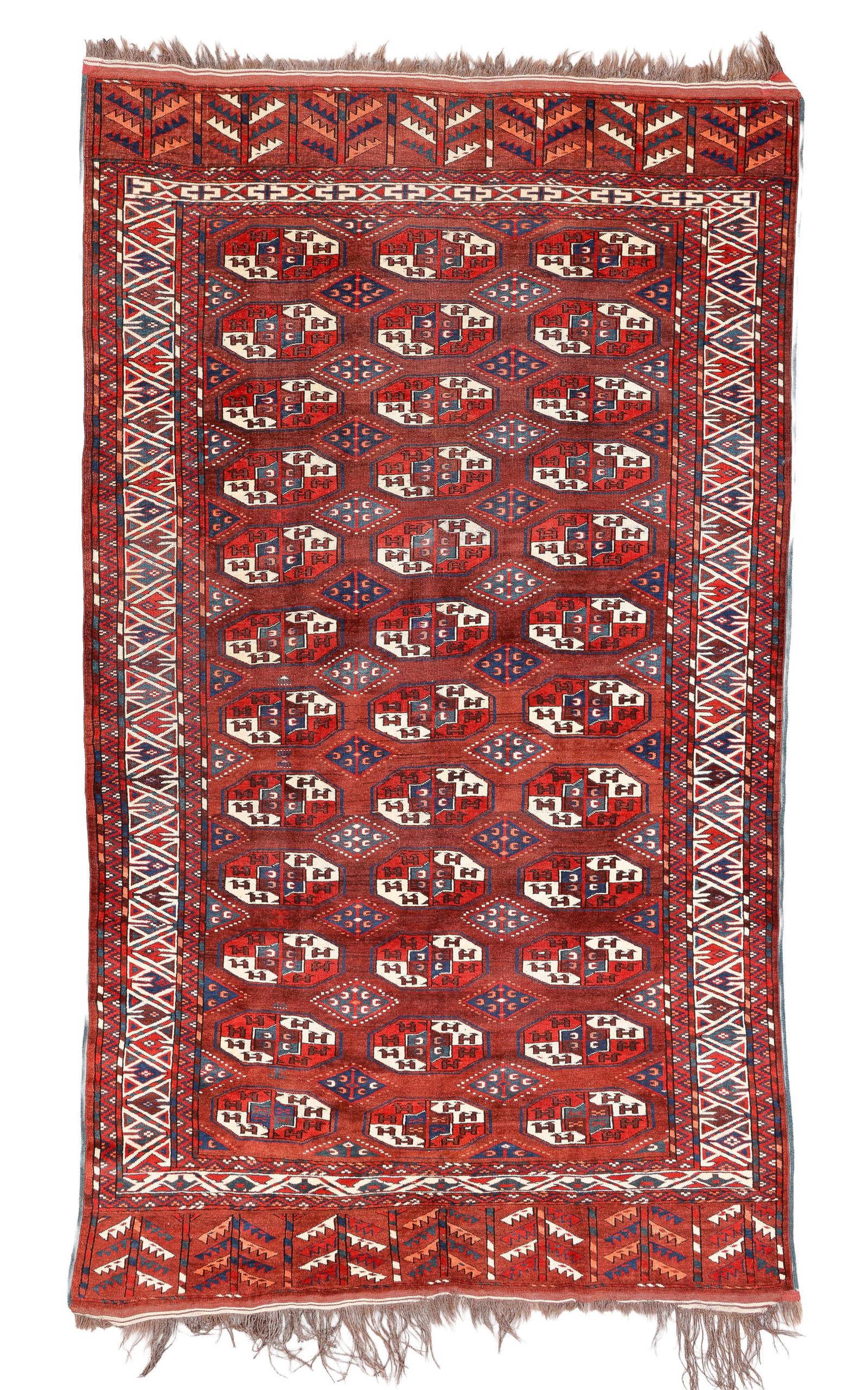 Igdyr C-Gul Turkmen Main Rug, Central Asia, 19th C., 5'6'' x 9'5'' (1 of 7)