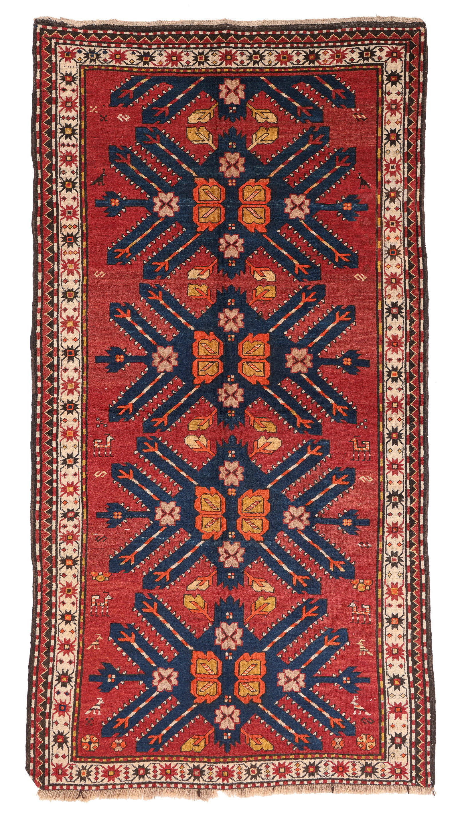 Kazak Rug, Caucasus, Early 20th C., 4'7'' x 8'10'' (1 of 6)
