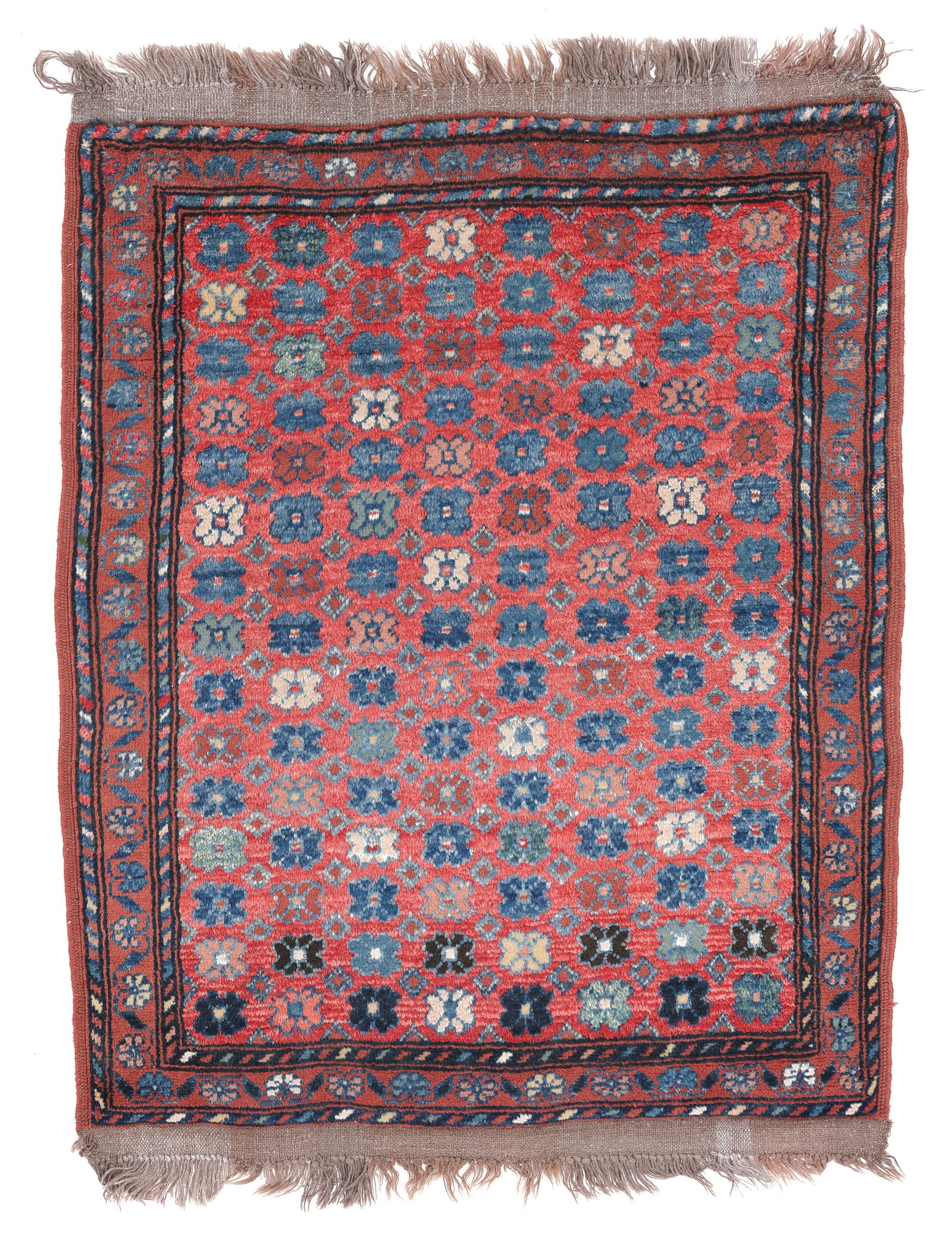 Unusual Anatolian Village Rug, Turkey, Late 19th C., 2'10'' x 3'8'': Unusual Anatolian Village Rug, Turkey, Late 19th C., 2'10'' x 3'8'' (86 x 112 cm). Weight: 6 lbs. Material: wool pile, wool warp, wool weft.
