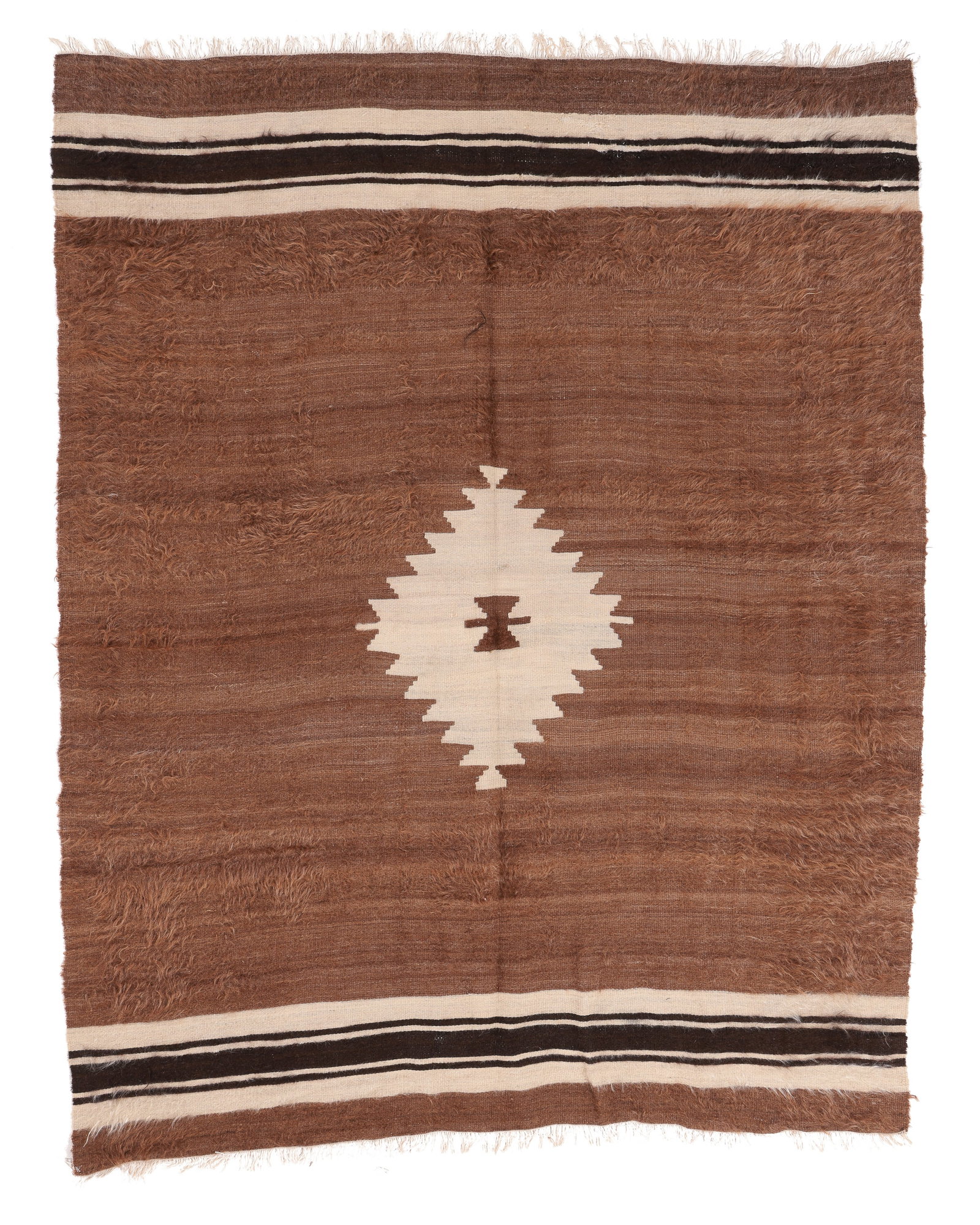 East Anatolian Siirt Kilim/Blanket, Turkey, Mid 20th C., 4'8'' x 5'10'' (1 of 4)