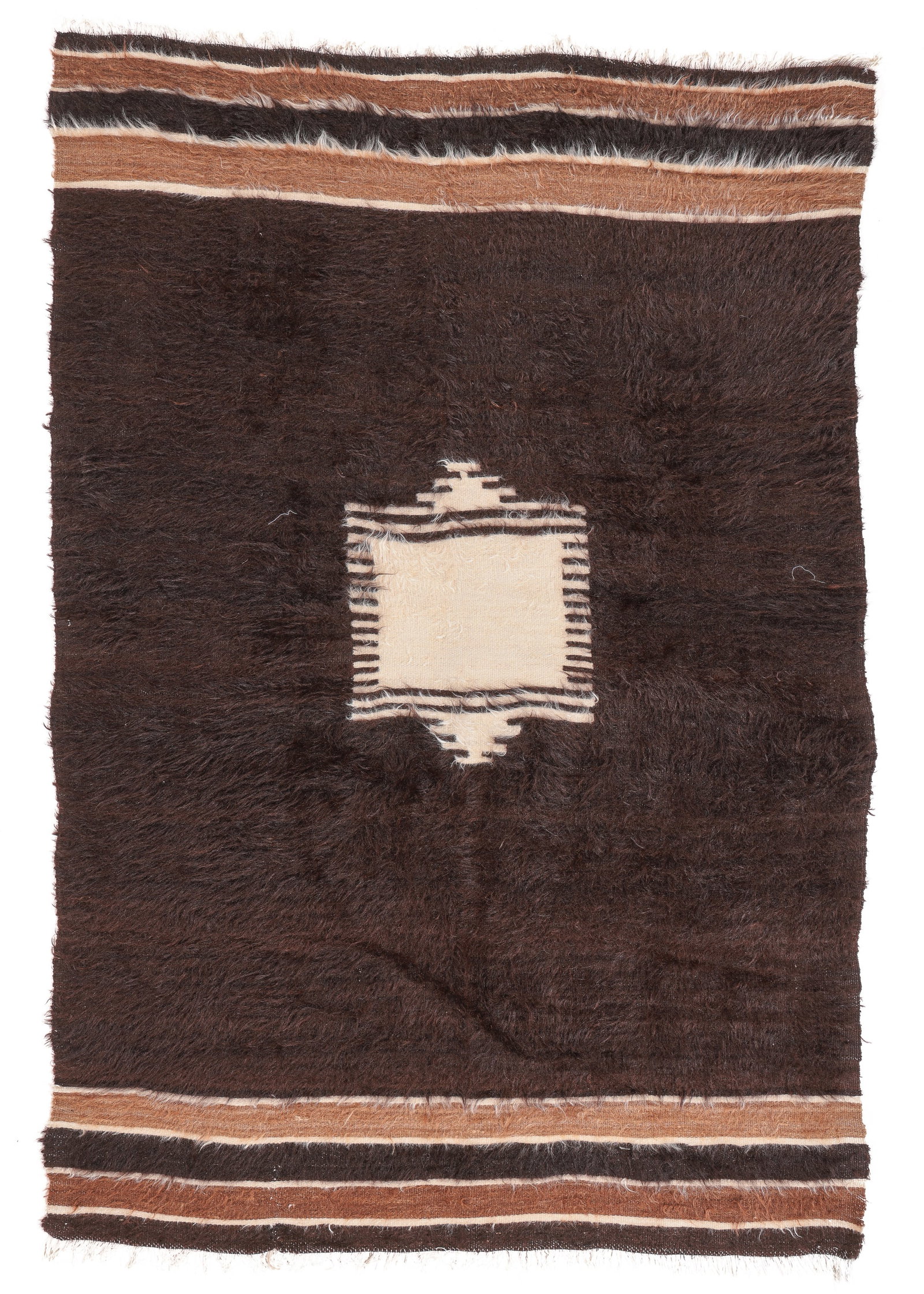 East Anatolian Siirt Kilim/Blanket, Turkey, Mid 20th C., 3'9'' x 5'6'' (1 of 3)
