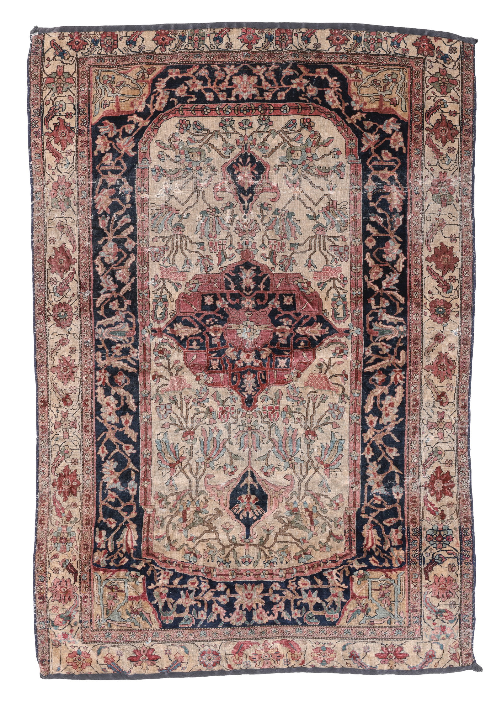 Ferahan Rug, Persia, 19th C., 4'2'' x 6'2'': Ferahan Rug, Persia, 19th C., 4'2'' x 6'2'' (127 x 188 cm). Weight: 10 lbs. Material: wool pile, cotton warp, cotton weft.