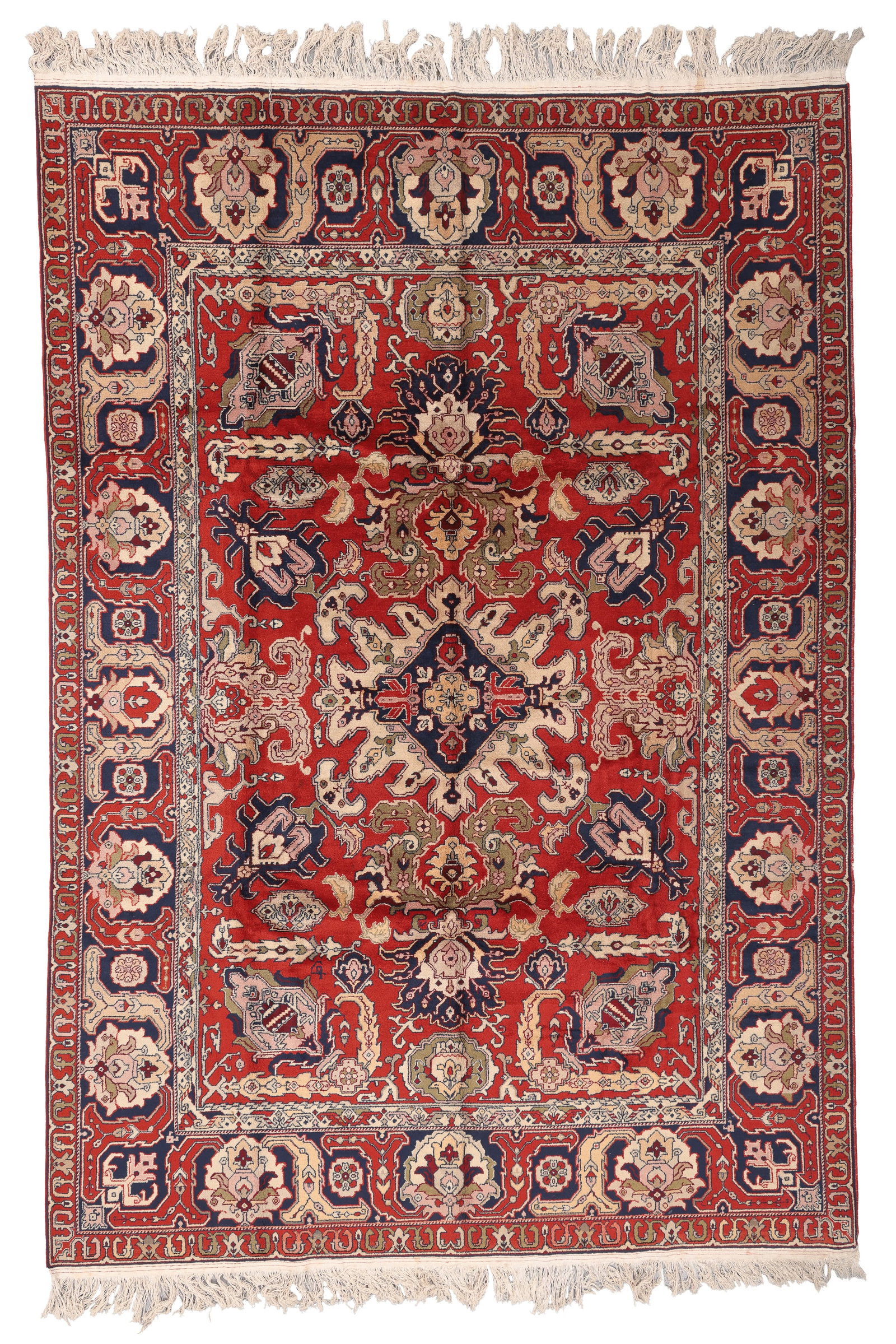 Caucasian Rug, USSR, 20th C., 8'1'' x 11'8'': Caucasian Rug, USSR, 20th C., 8'1'' x 11'8'' (246 x 356 cm). Weight: 47 lbs. Wool.