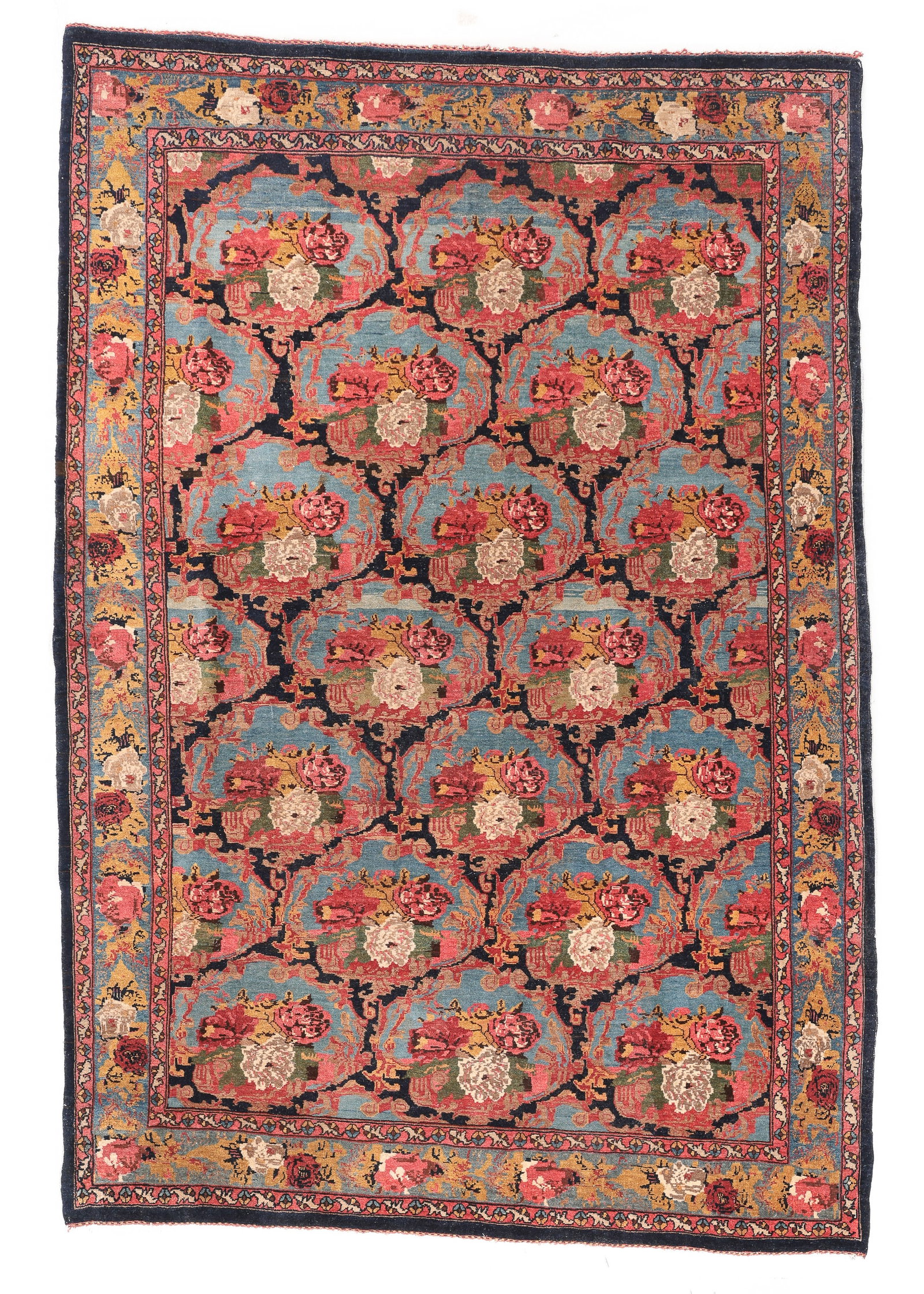 Bidjar Rug, Persia, Ca. 1900, 4'8'' x 6'11'': Bidjar Rug, Persia, Ca. 1900, 4'8'' x 6'11'' (142 x 211 cm). Weight: 23 lbs. Wool.