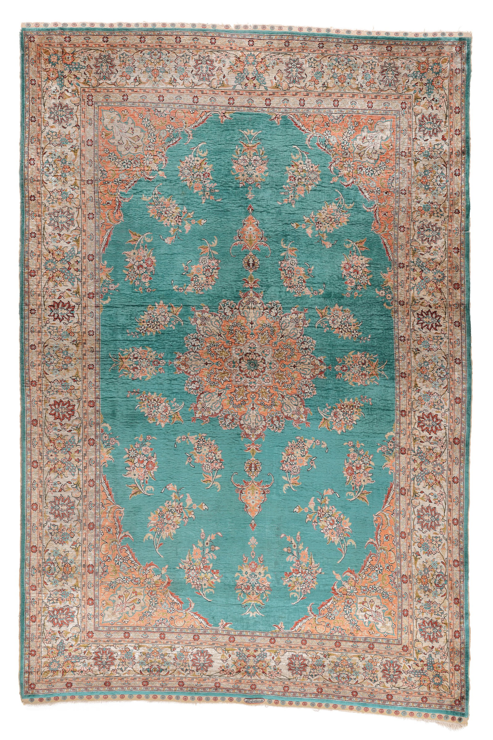 Hereke Silk Rug, Late 20th C., 4'11'' x 8'7'' (1 of 8)