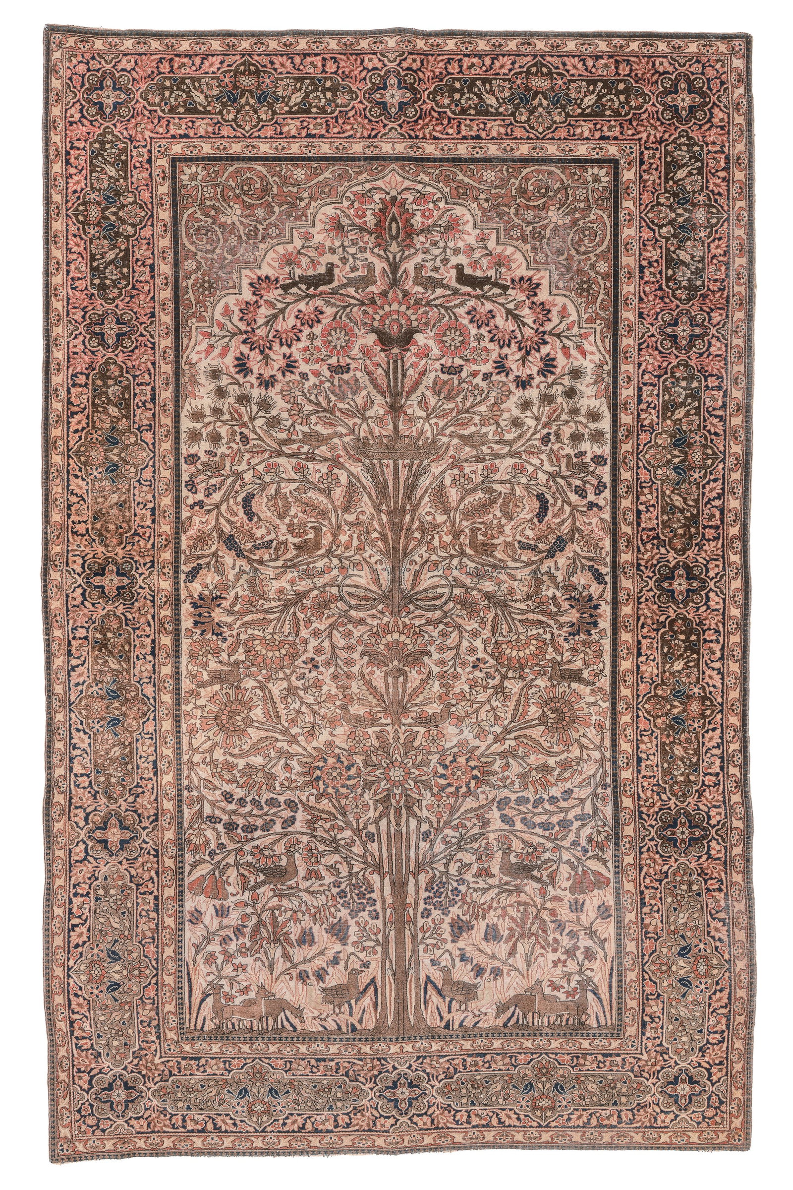 Mohtasham Kashan Meditation Rug, Persia, Late 19th C., 4'3'' x 6'8'' (1 of 6)