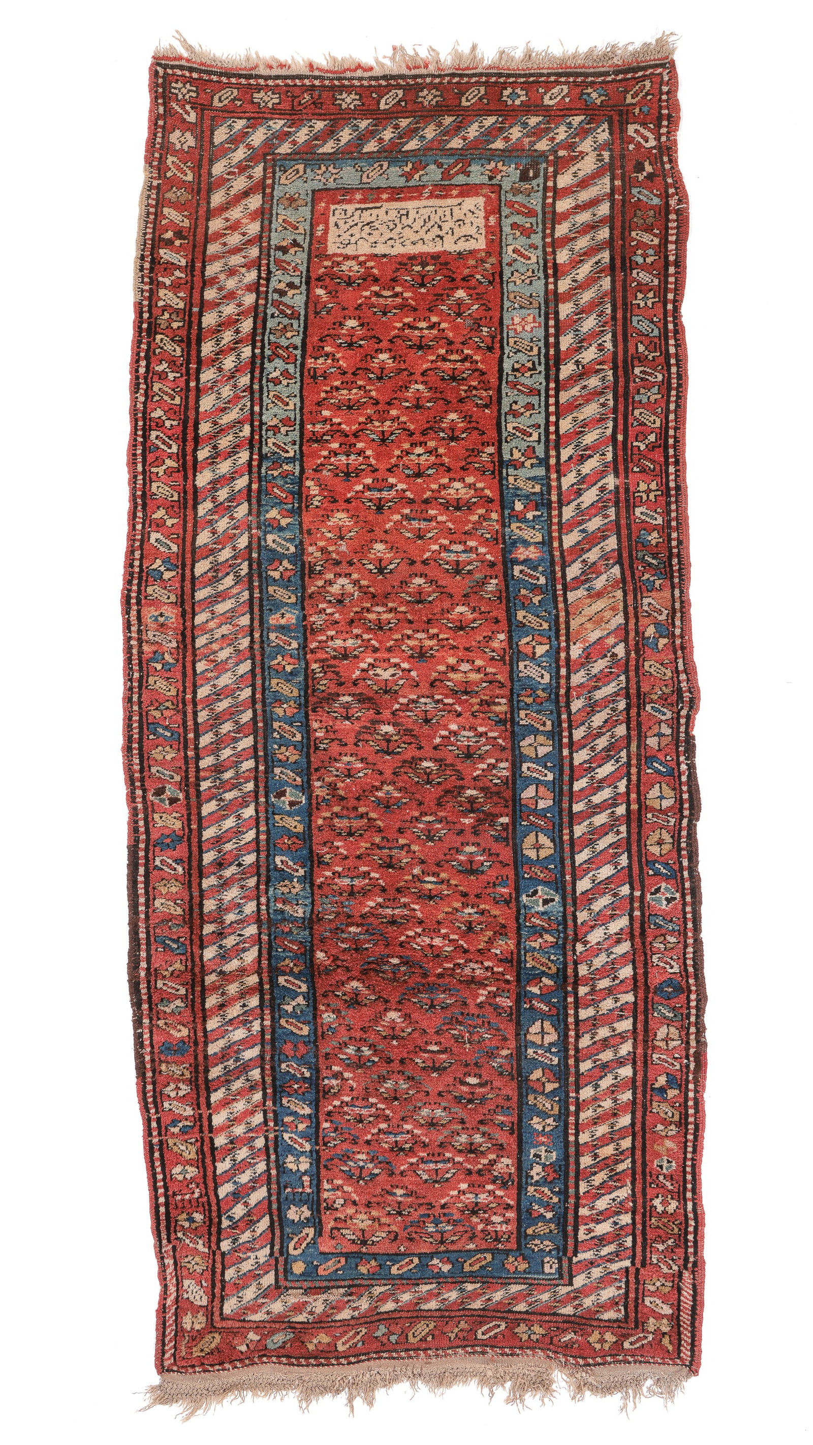 Northwest Persian Rug, Inscribed, Late 19th C., 3'10'' x 9'0'' (1 of 7)