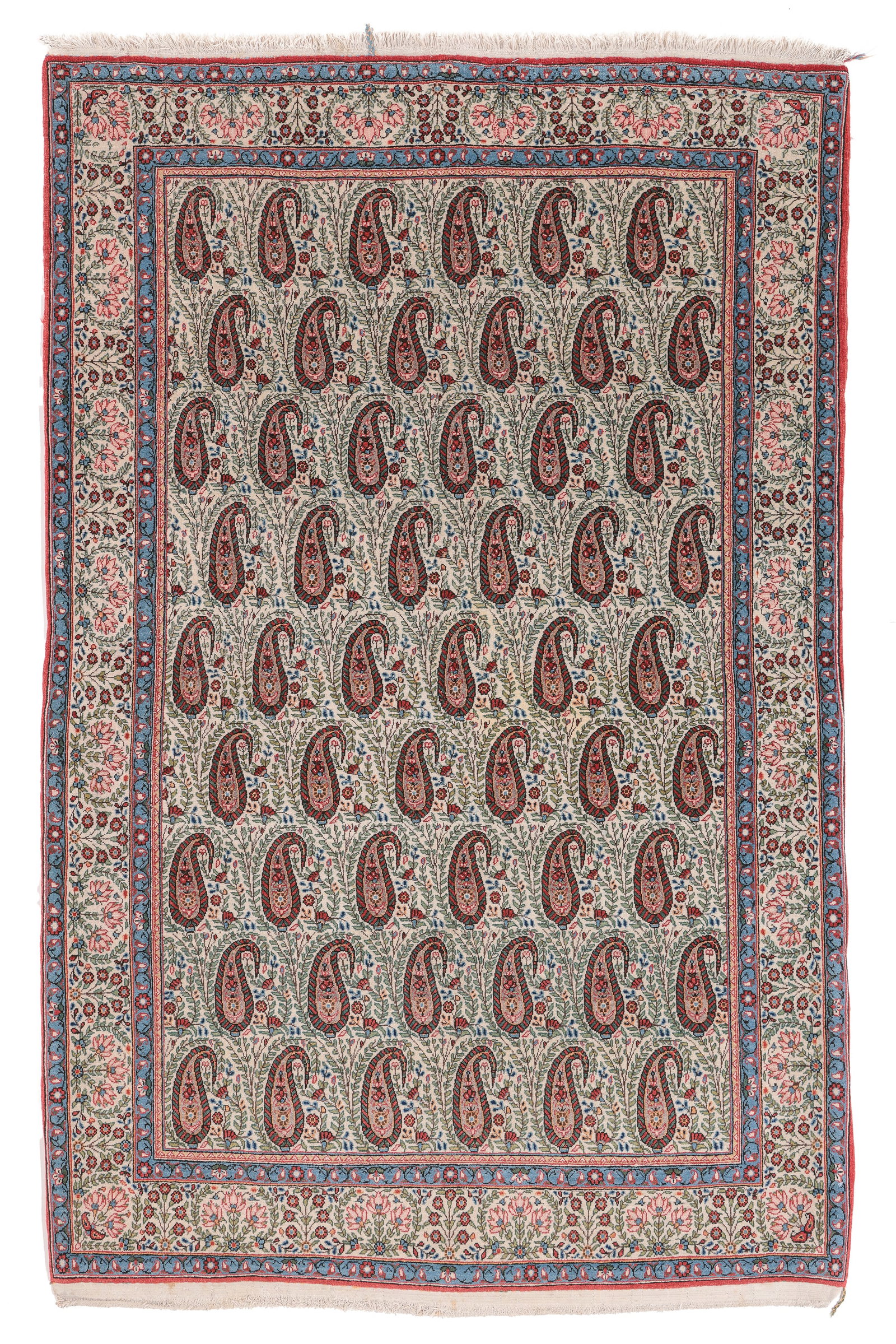 Qum Boteh Rug, Persia, Mid/Late 20th C., 4'6'' x 7'0'' (1 of 6)