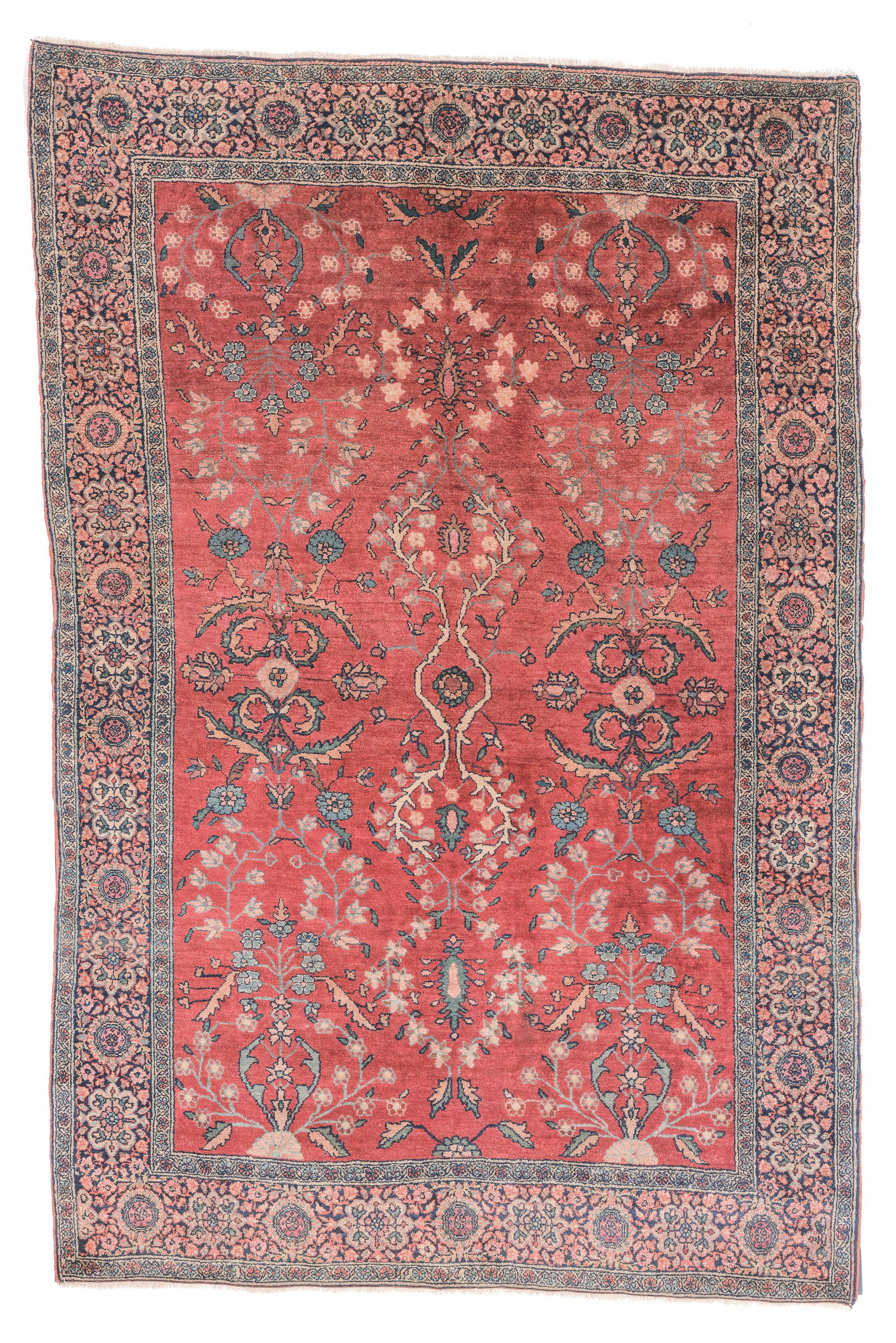 Ferahan Sarouk Rug, Persia, Early 20th C., 4'4'' x 6'6'': Ferahan Sarouk Rug, Persia, Early 20th C., 4'4'' x 6'6'' (132 x 198 cm). Weight: 19 lbs. Material: wool pile, cotton warp, cotton weft.