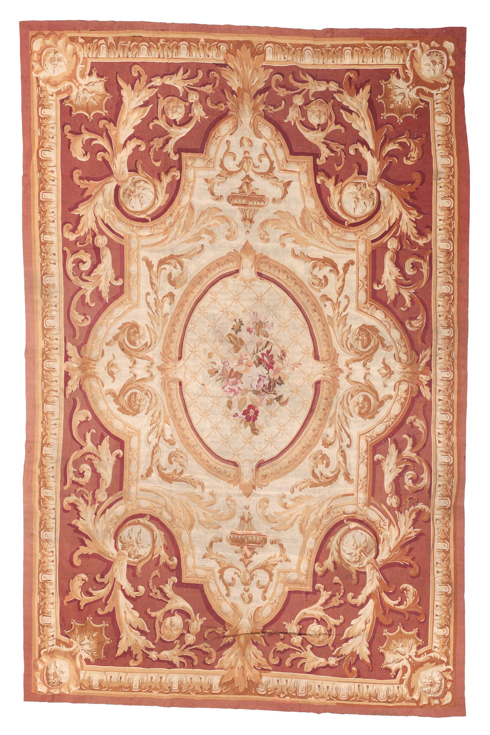 Aubusson Tapestry Carpet, France, 19th C., 9'9'' x 15'2'' (1 of 7)