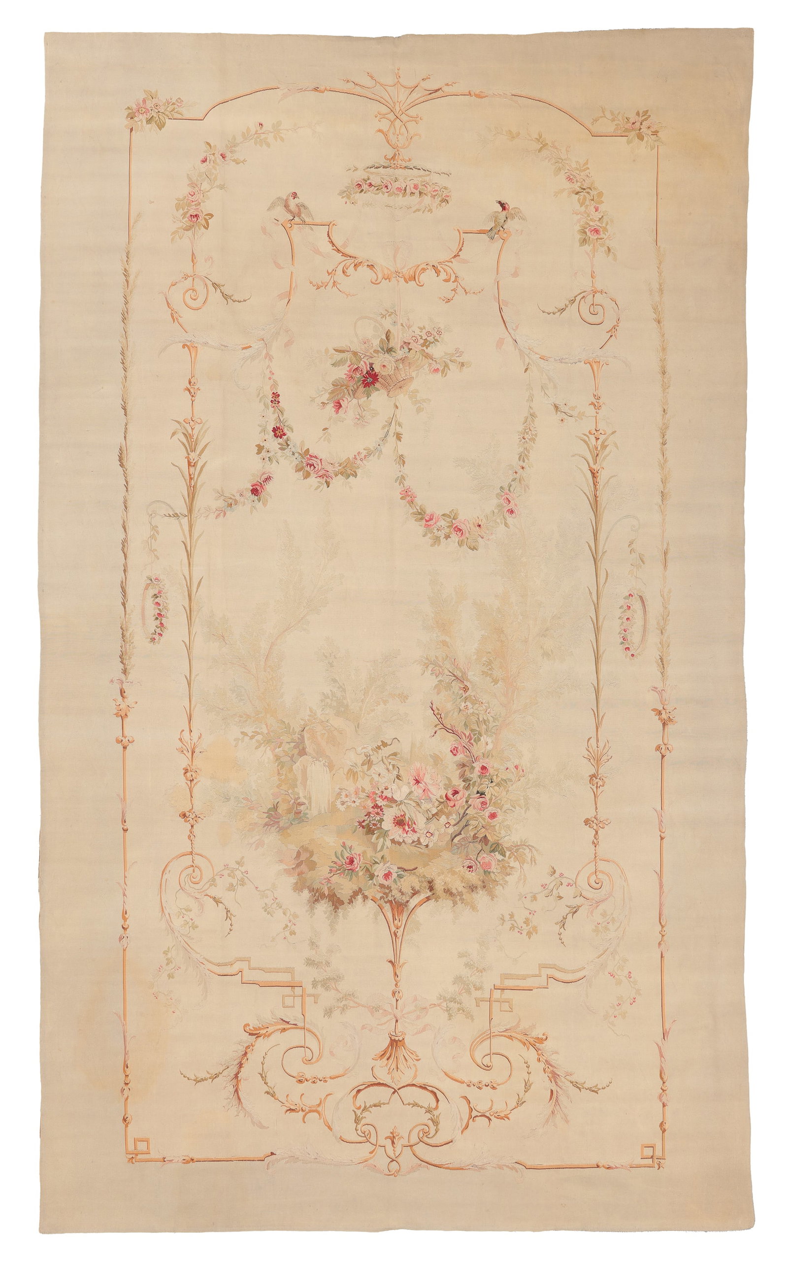 Aubusson Tapestry, France, 19th C., 6'2'' x 10'6'' (1 of 5)