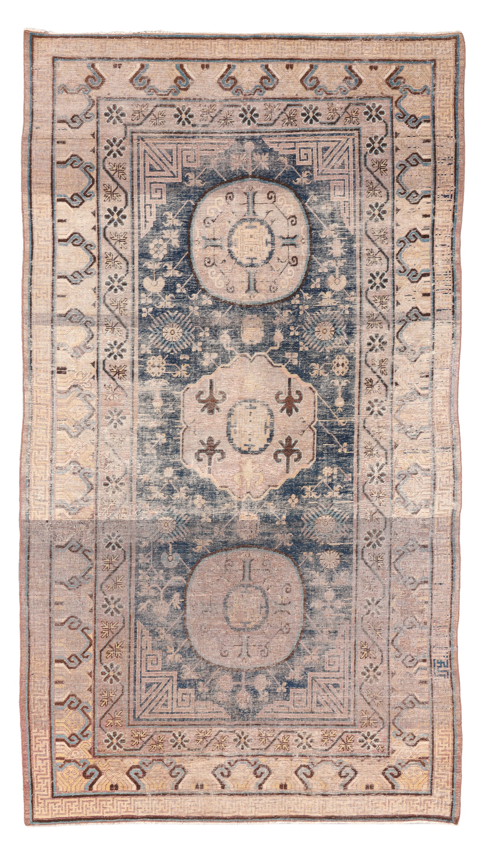 Shabby Chic Khotan Rug, East Turkestan, Ca. 1900, 5'11'' x 10'10'' (1 of 6)