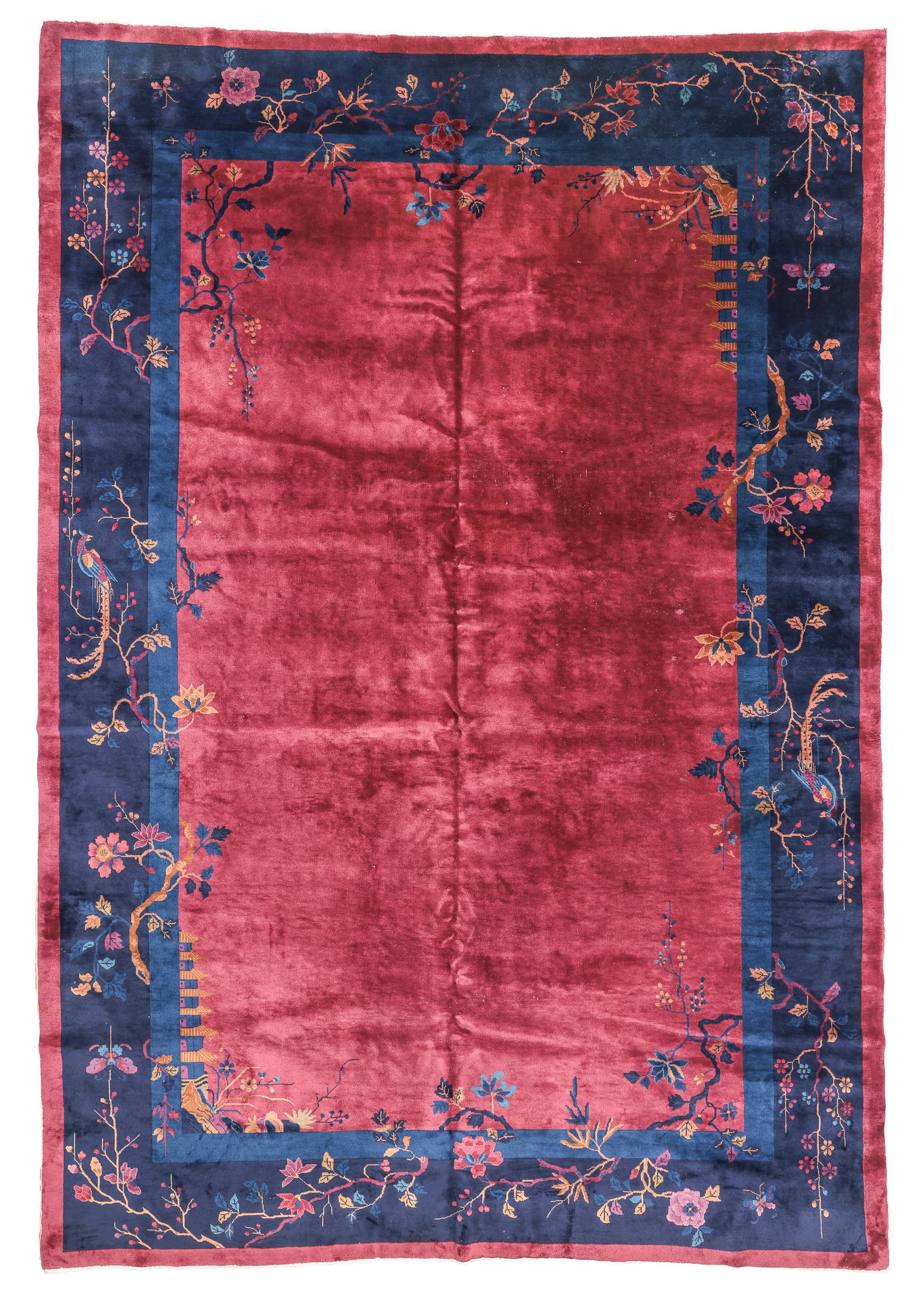 Chinese Art Deco Rug, Ca. 1930's/40's, 10'0'' x 14'6'' (1 of 8)