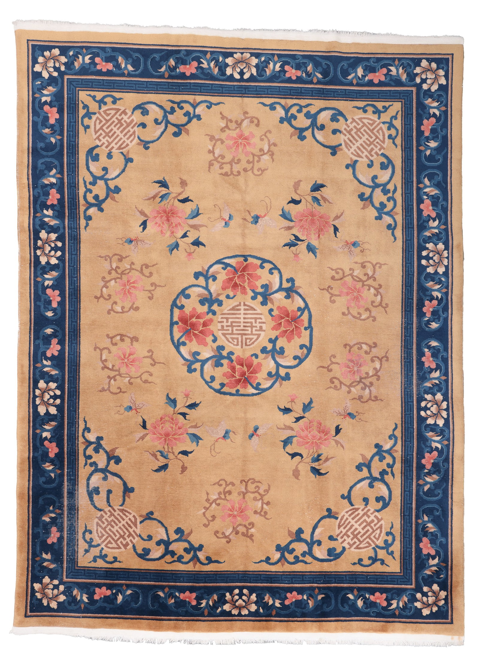 Art Deco Rug, China, Mid 20th C., 8'7'' x 11'4'' (1 of 7)