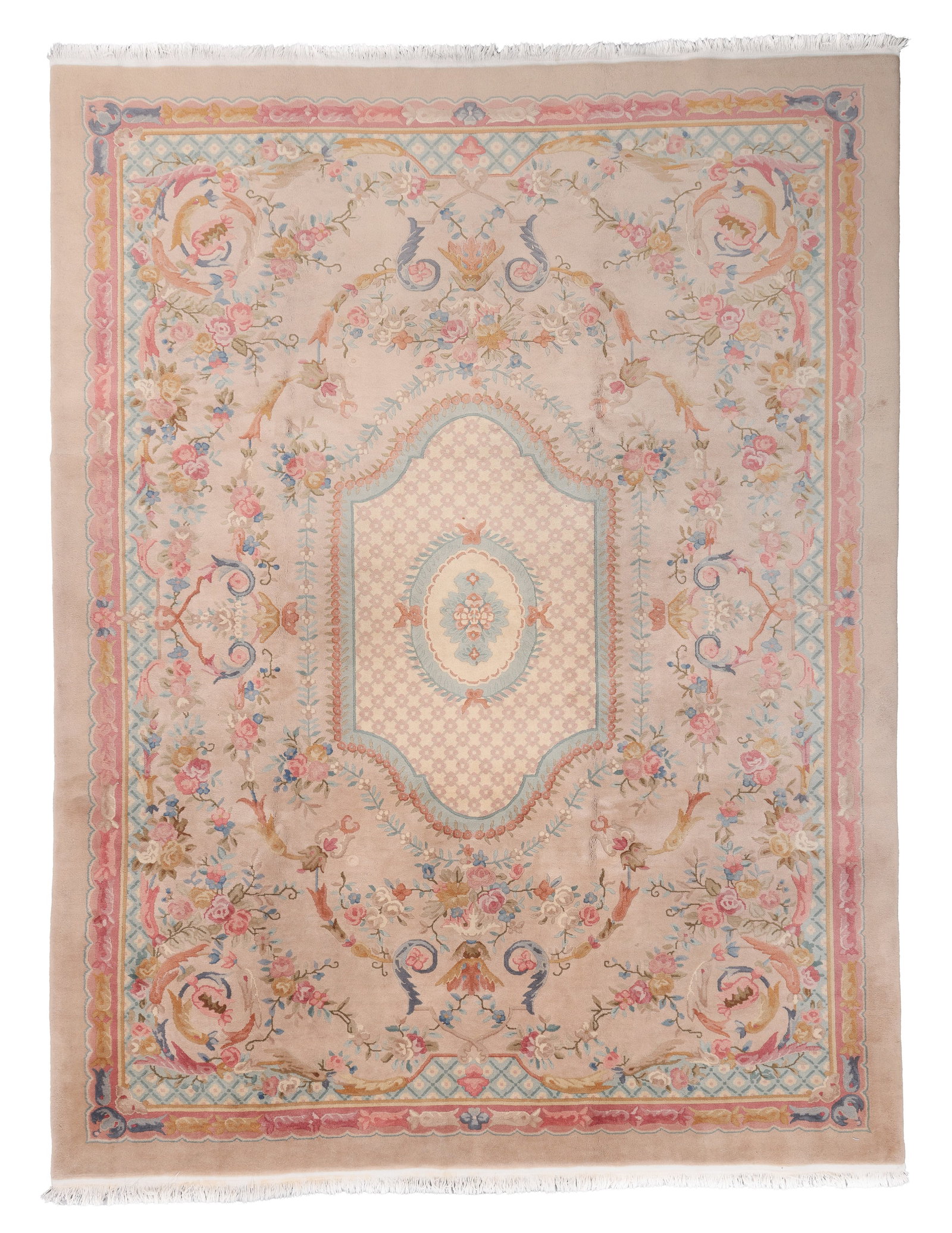 Aubusson Style Rug, China, Ca. 1980, 8'9'' x 11'7'' (1 of 8)