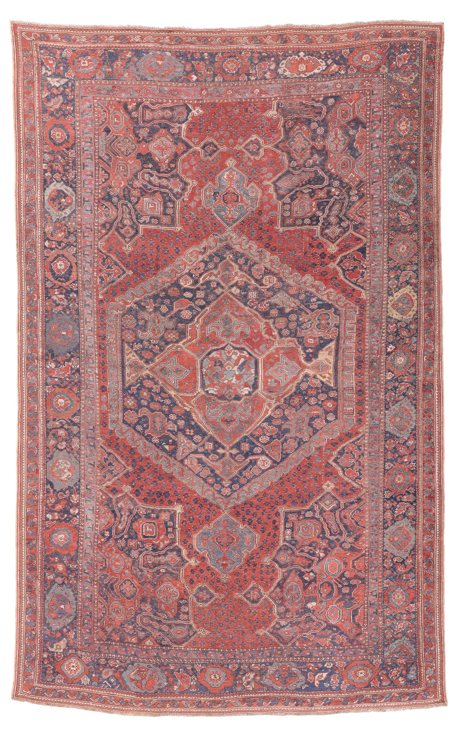Mansion-Size Star Ushak Carpet, Turkey, 18th C., 13'6'' x 21'3'': Mansion-Size Star Ushak Carpet, Turkey, 18th C., 13'6'' x 21'3'' (411 x 648 cm). Weight: 100 lbs. Material: wool pile, wool warp, wool weft.