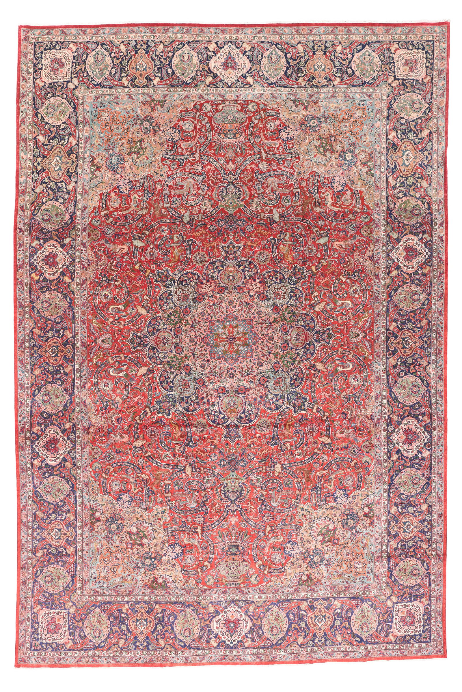 Mansion-Size Tabriz Rug, Persia, Mid 20th C., 12'11'' x 19'6'' (1 of 9)