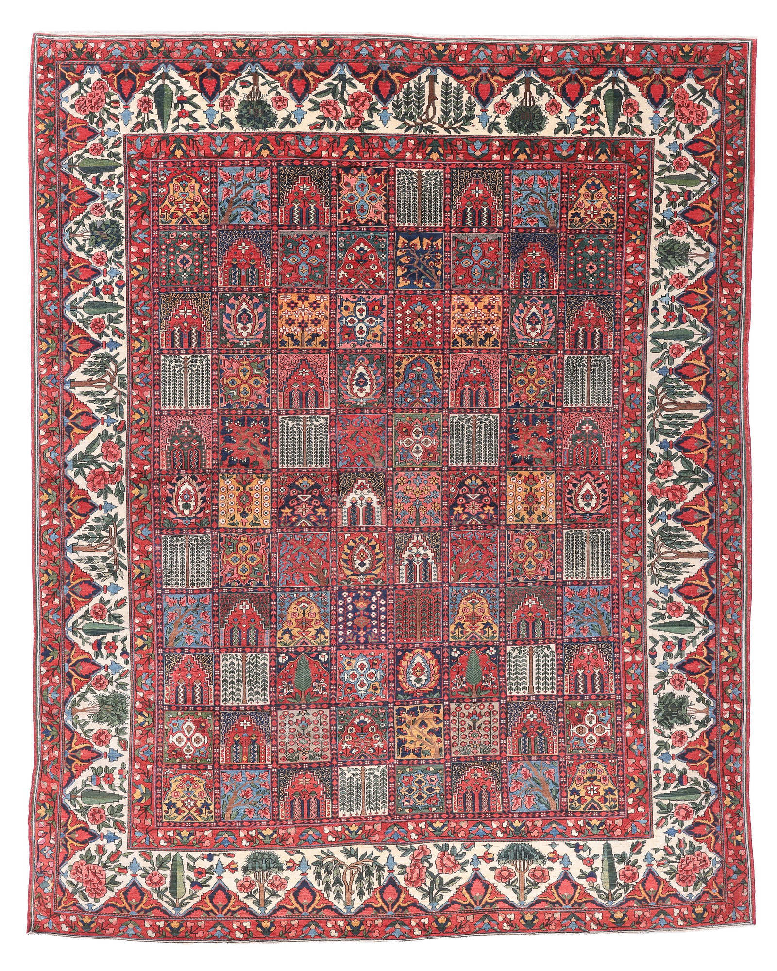 Bakhtiari Garden Carpet, Persia, 11'1'' x 13'10'' (1 of 9)