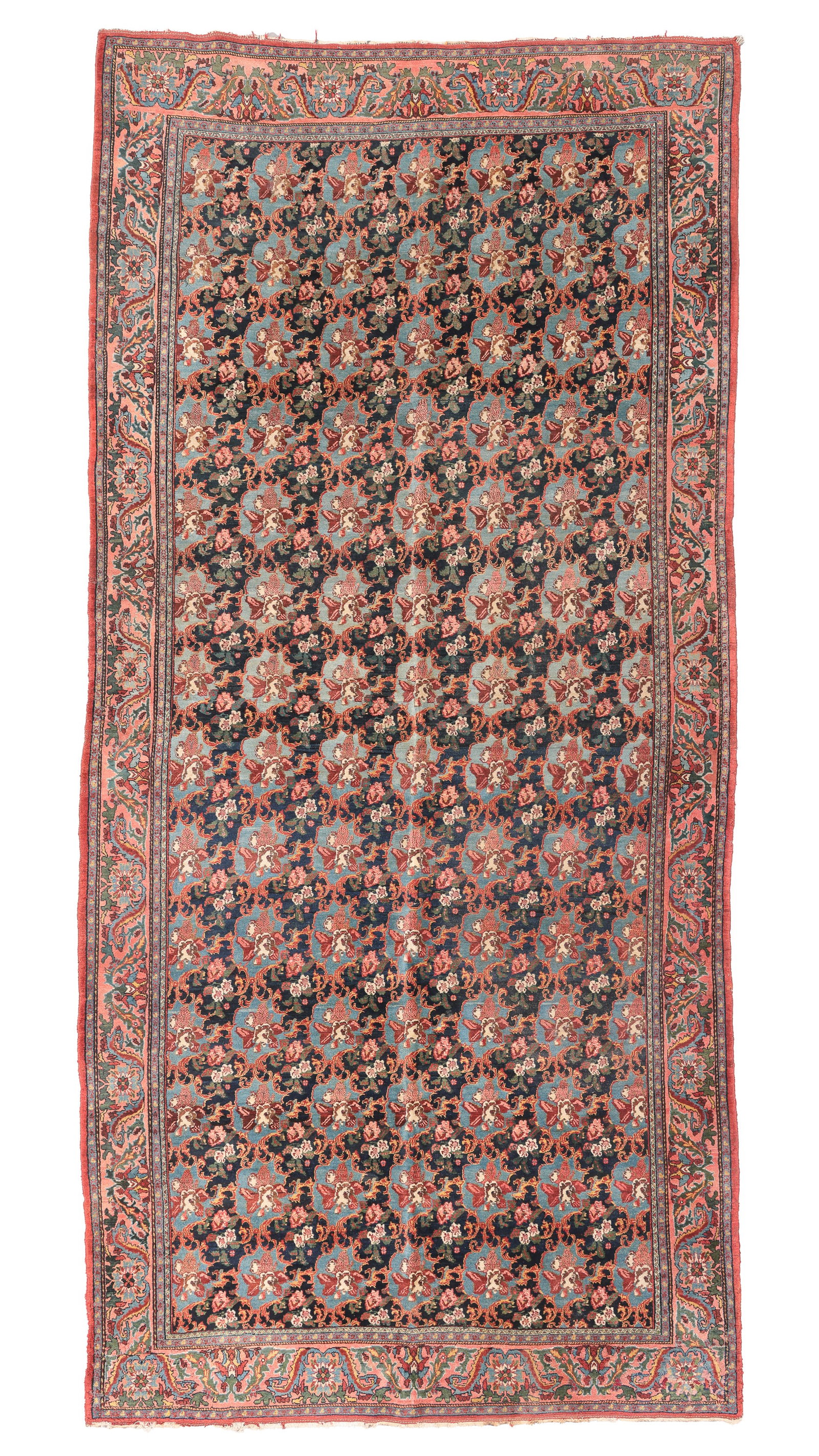 Bidjar Gallery Rug, Persia, Ca. 1900, 7'2'' x 15'4'': Bidjar Gallery Rug, Persia, Ca. 1900, 7'2'' x 15'4'' (218 x 467 cm). Weight: 114 lbs. Wool.