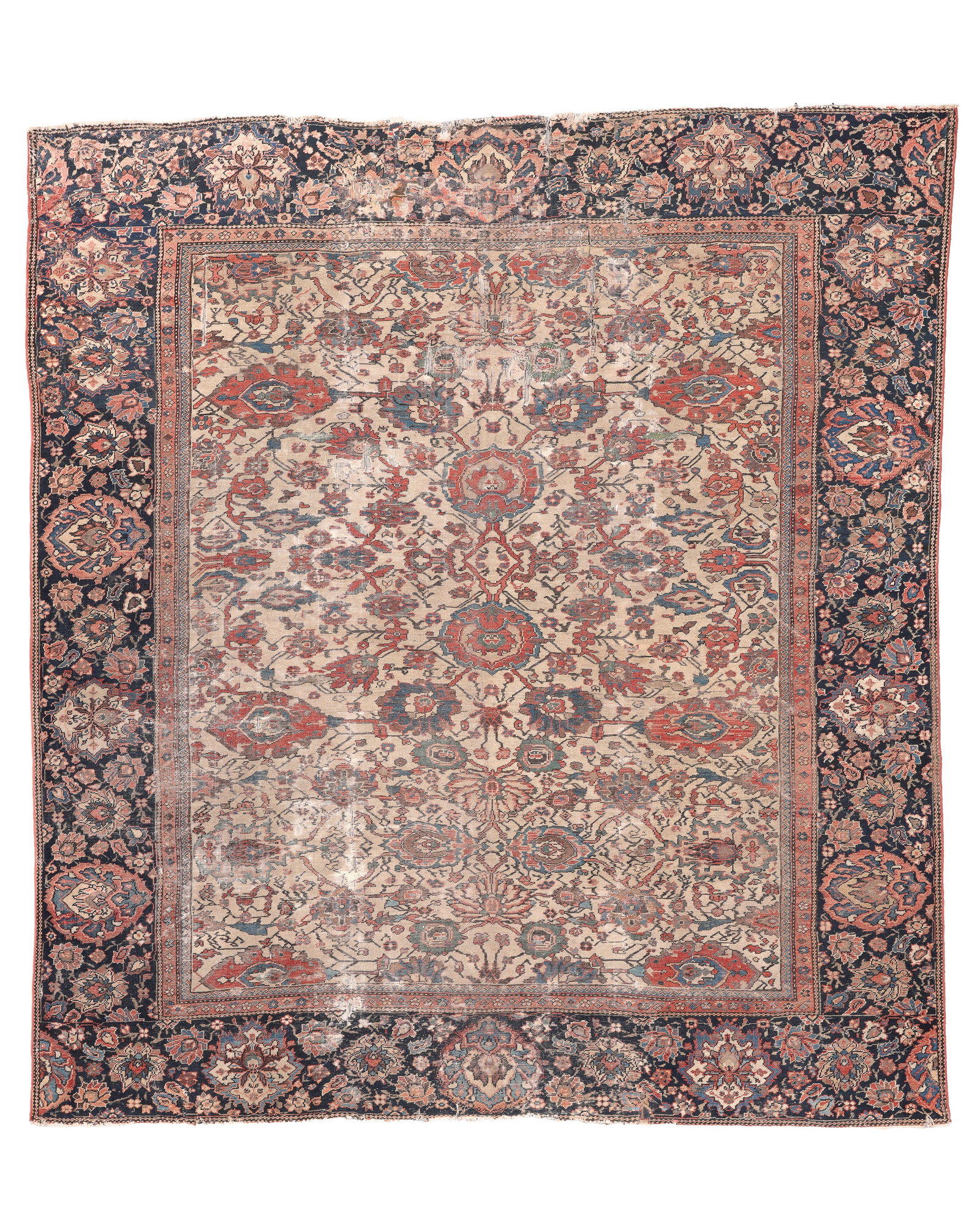 Early Sultanabad Rug, Persia, 19th C., 11'8'' x 13'0'' (1 of 7)