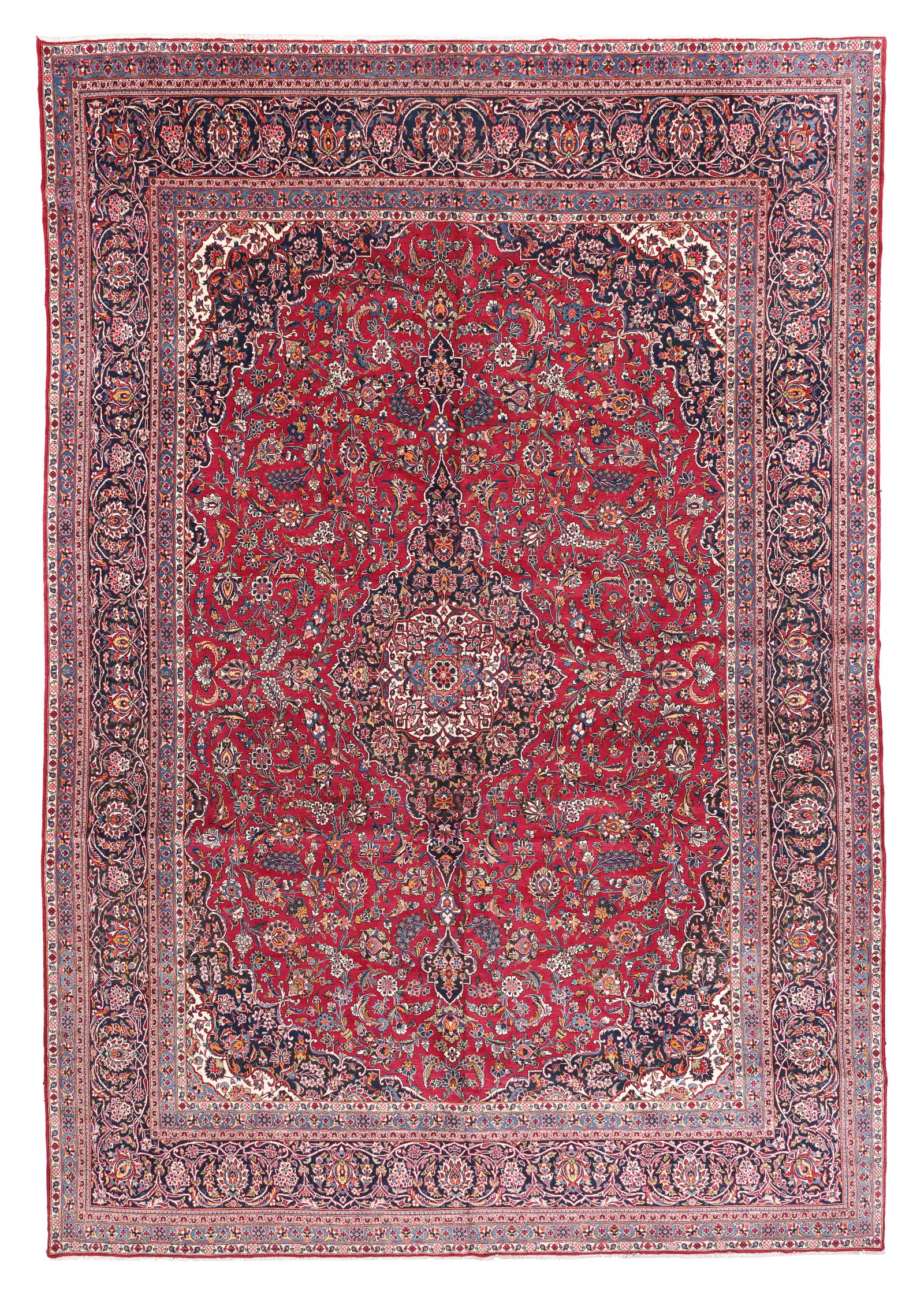 Kashan Rug, Persia, Mid 20th C., 9'5'' x 13'7'' (1 of 9)