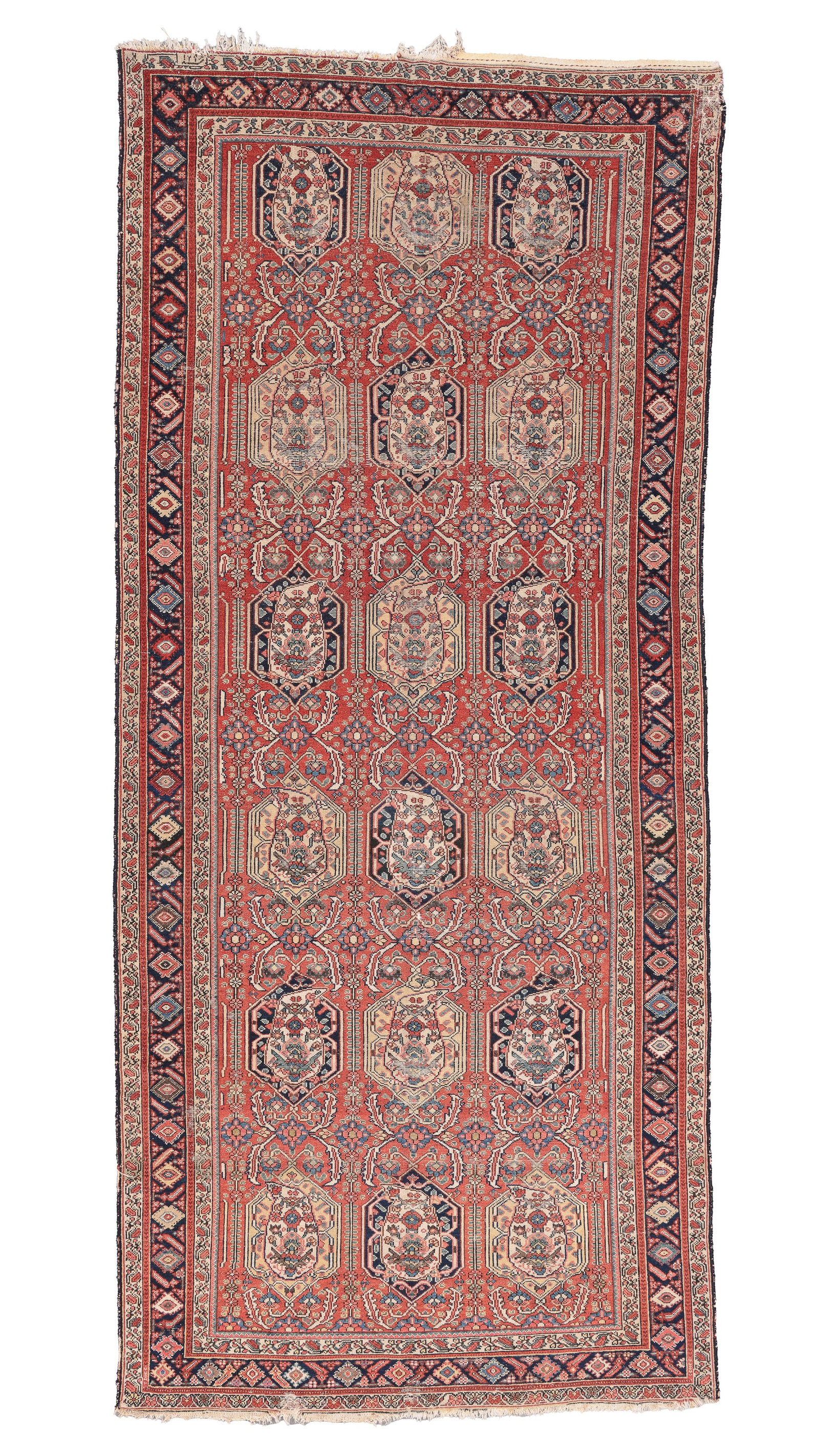 Malayer Rug, Persia, Late 19th/Early 20th C., 5'7'' x 12'11'': Malayer Rug, Persia, Late 19th/Early 20th C., 5'7'' x 12'11'' (170 x 394 cm). Weight: 34 lbs. Material: wool pile, cotton warp, cotton weft. Inscribed. Denver Co. estate.
