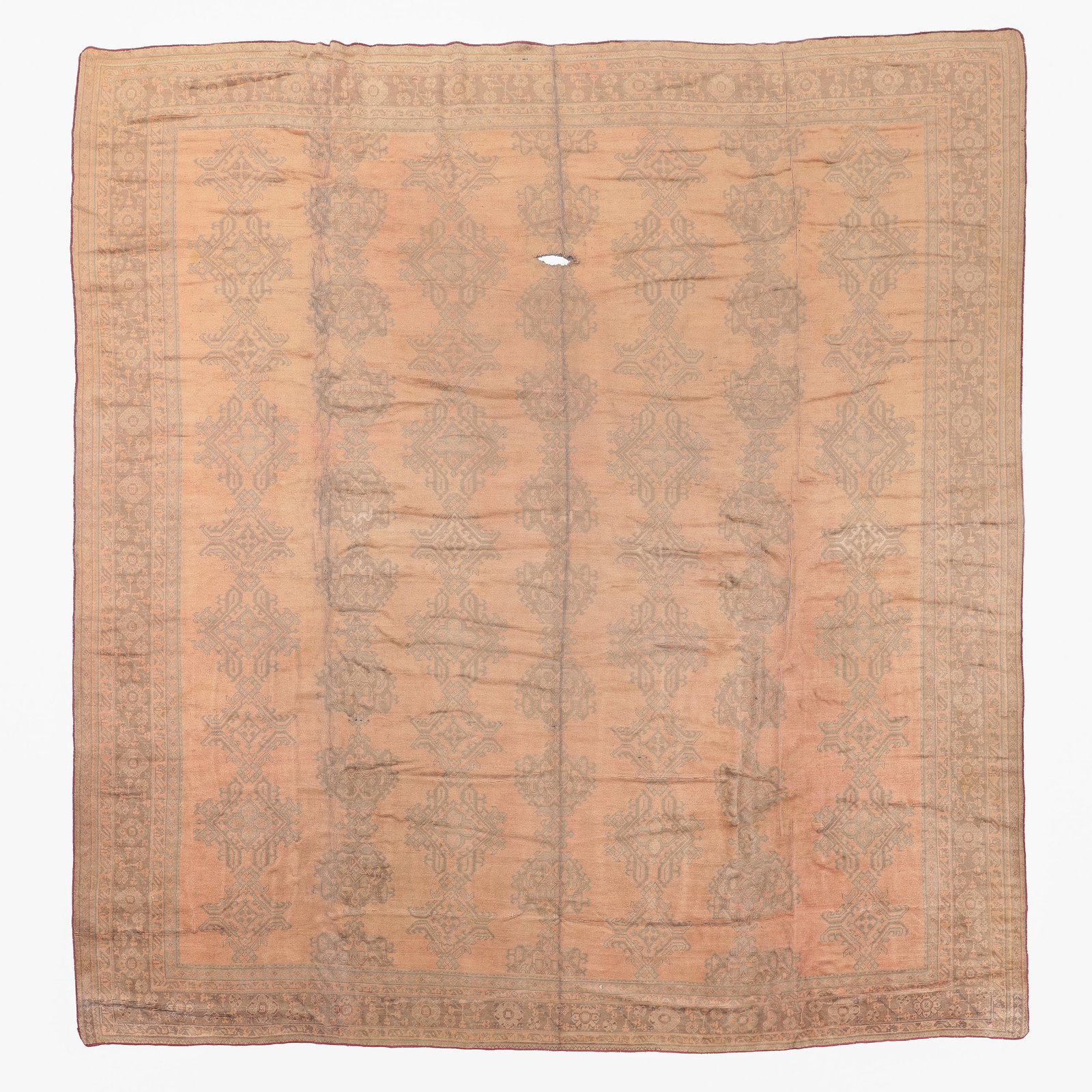 Palace-Size Oushak Rug, Turkey, Ca. 1900, 17'10'' x 18'10 (1 of 8)