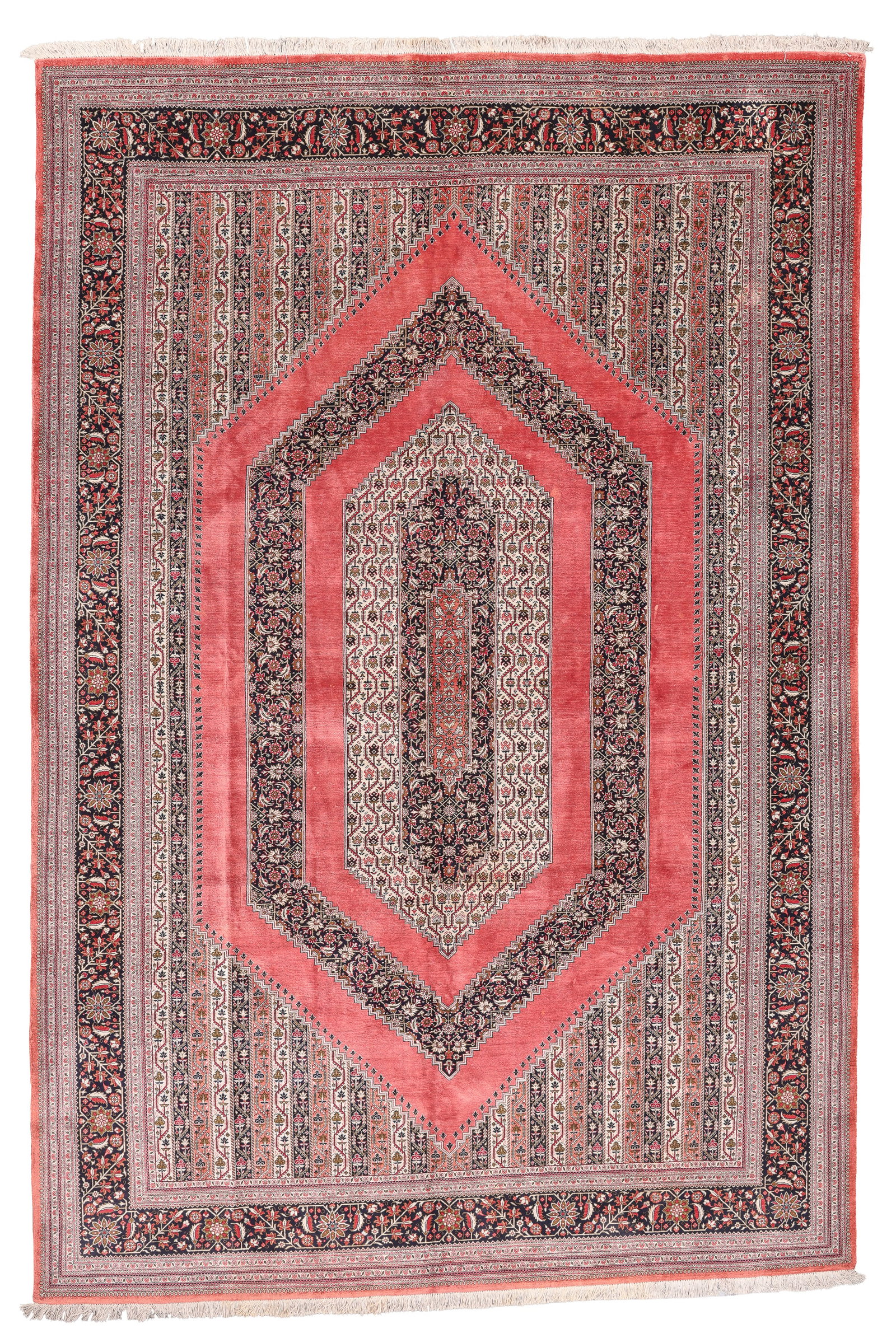 Qum Silk Rug, Persia, Mid/Late 20th C., 6'7'' x 10'0'' (1 of 7)