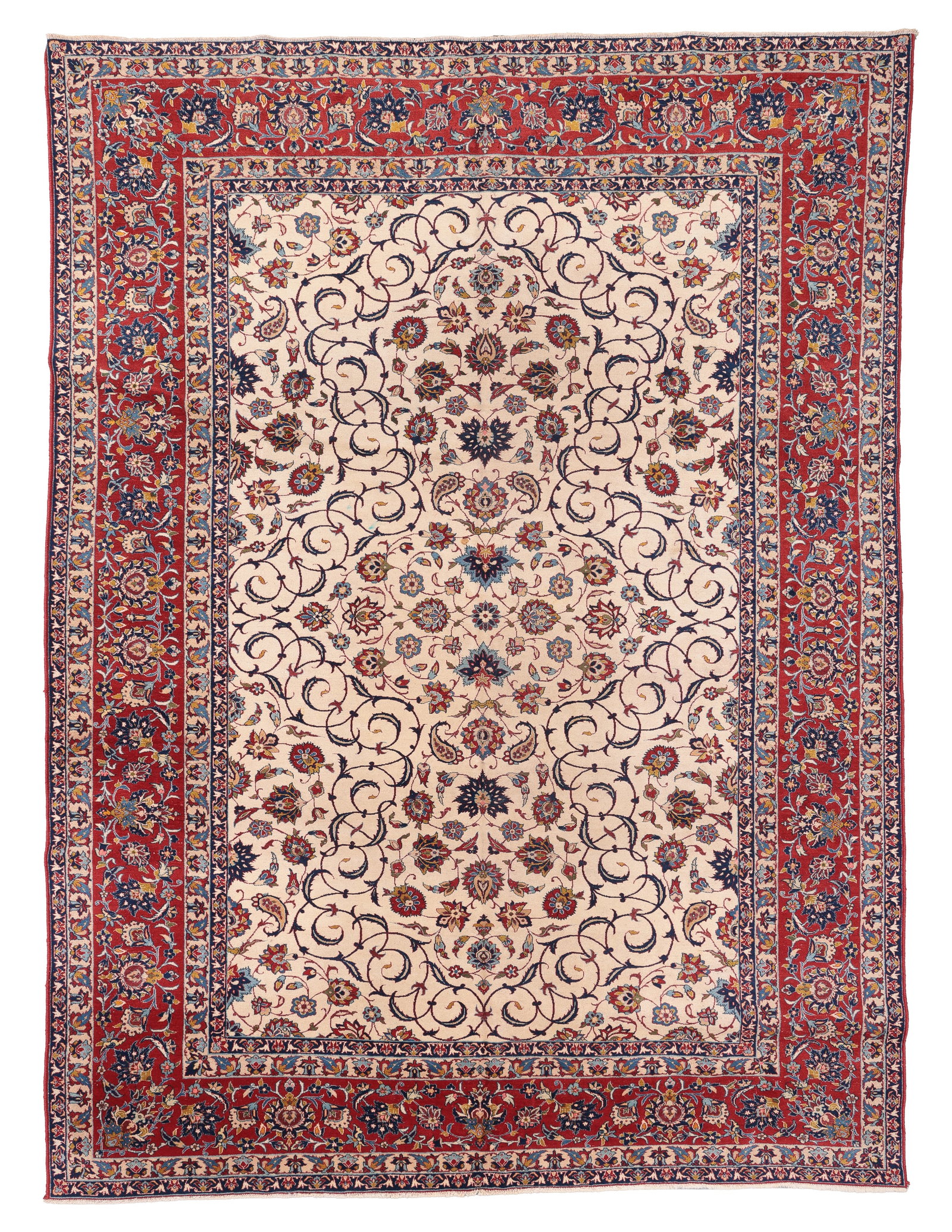 Isfahan Rug, Persia, Mid/Late 20th C., 8'3'' x 11'4'' (1 of 6)