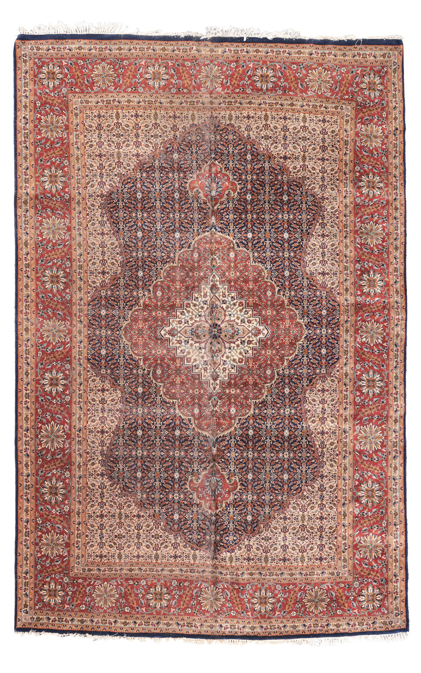 Fine Tabriz Style Rug, India, Late 20th C., 6'10'' x 10'6'' (1 of 9)