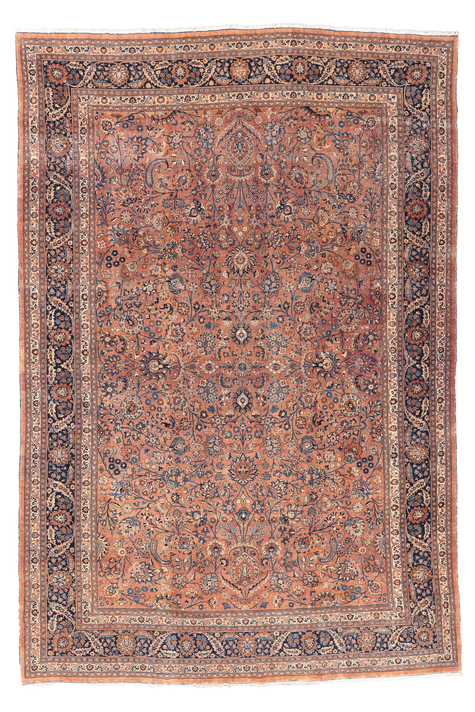 Signed Mansion-Size Tabriz Rug, Persia, Ca. 1900, 11'4'' x 17'0'' (1 of 8)
